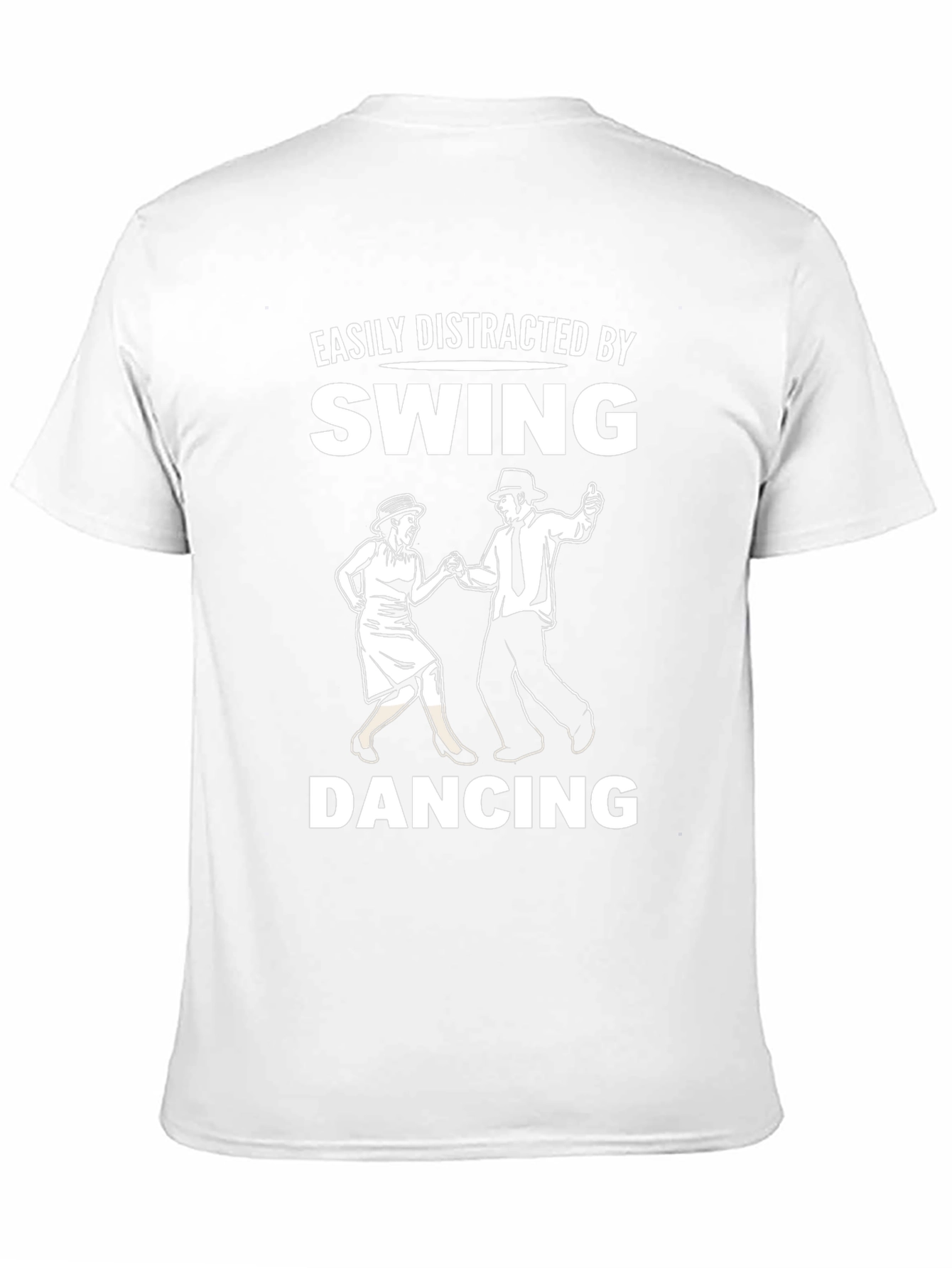 Black Swing Dancing T-Shirt - Easily Distracted By view 11