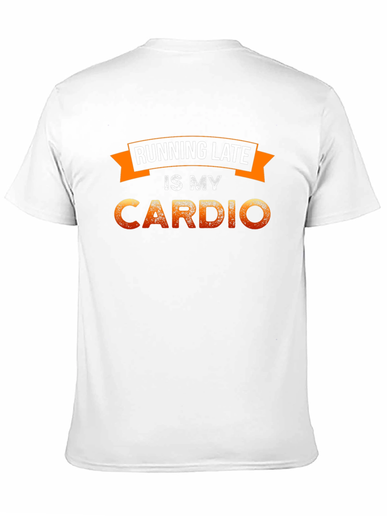 Black Running Late is My Cardio Graphic Tee view 11