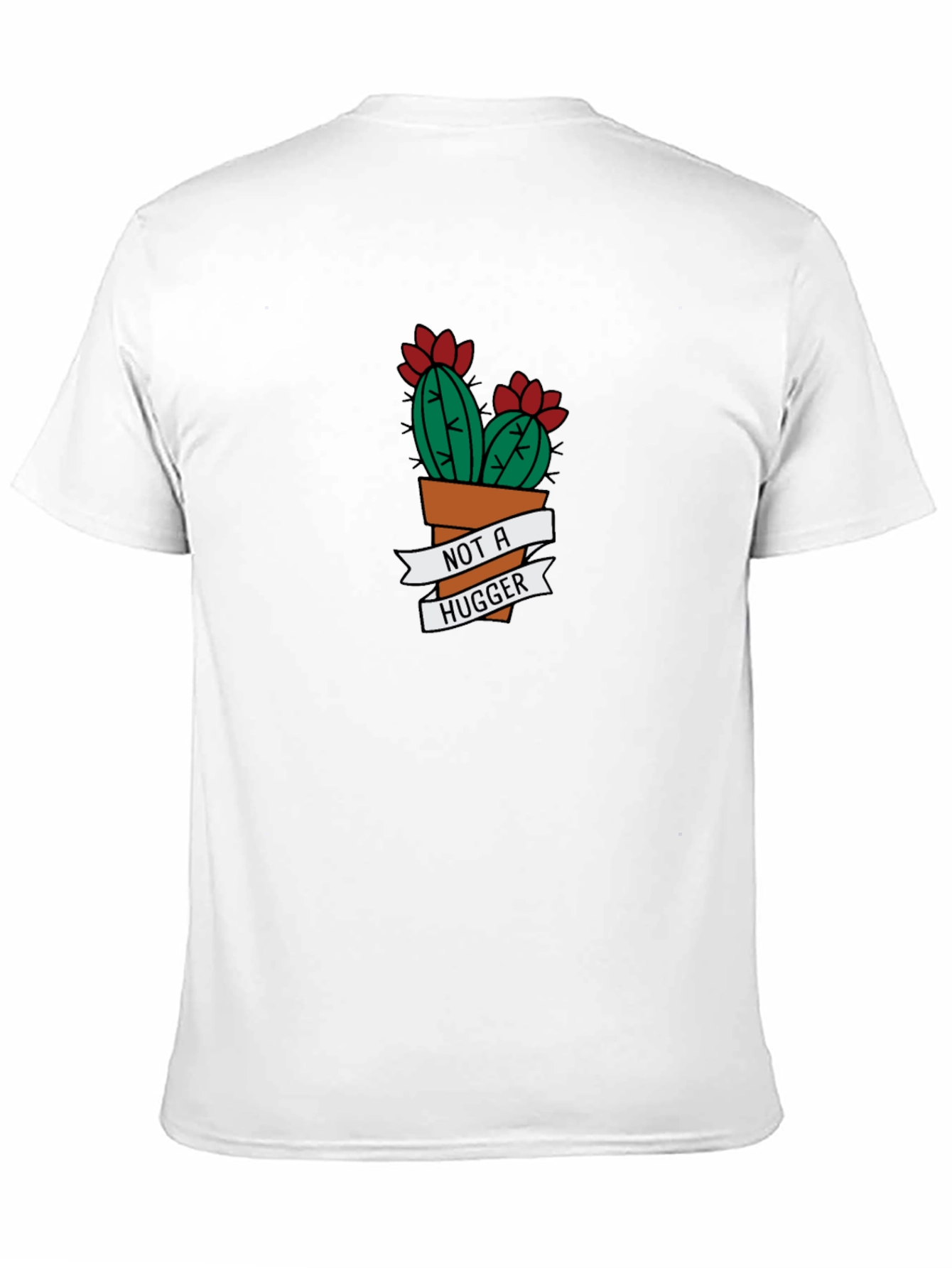 Black Not A Hugger Cactus Graphic Tee - Black view 11