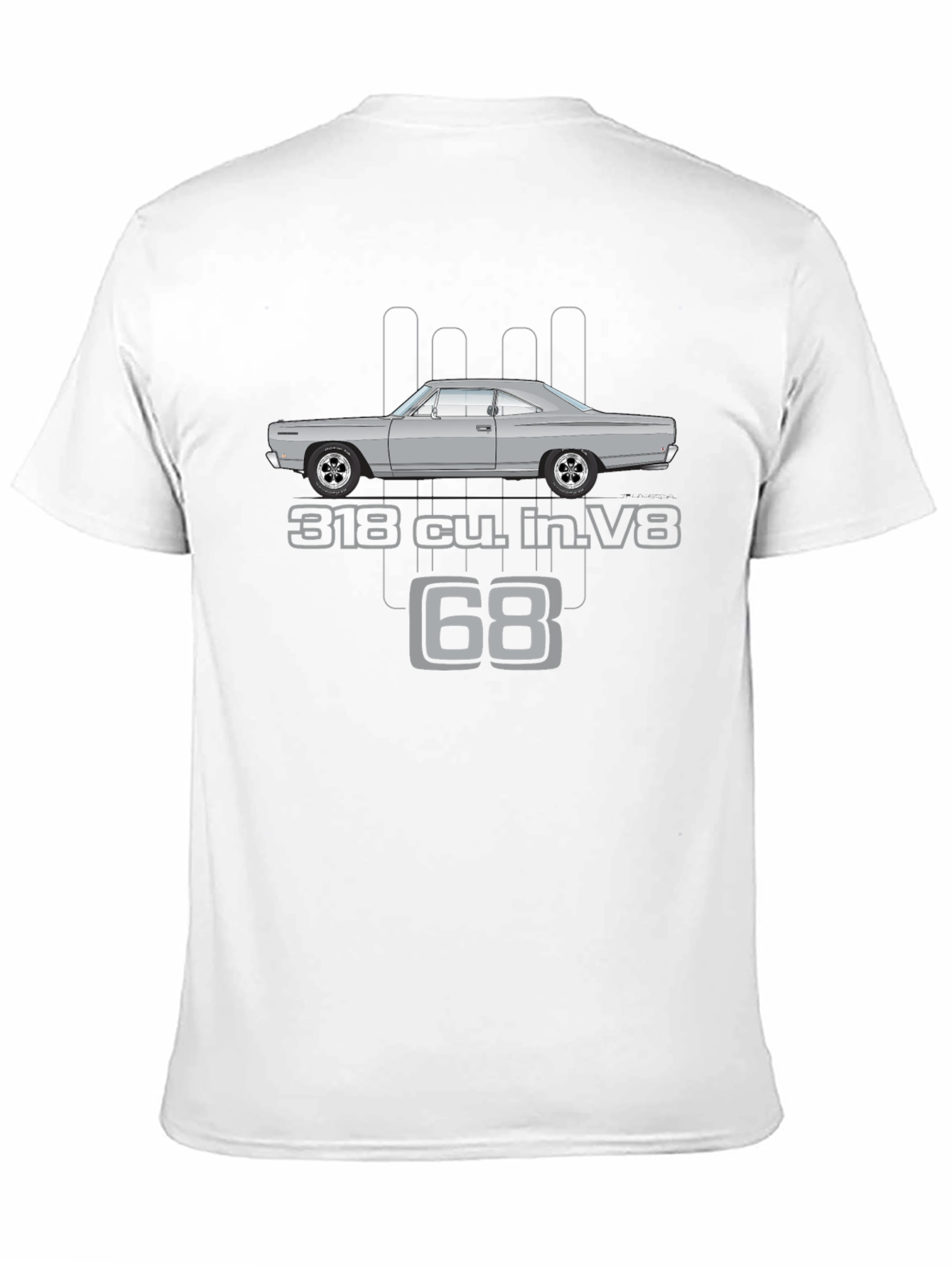 Black Classic '68 Car Graphic T-Shirt view 11
