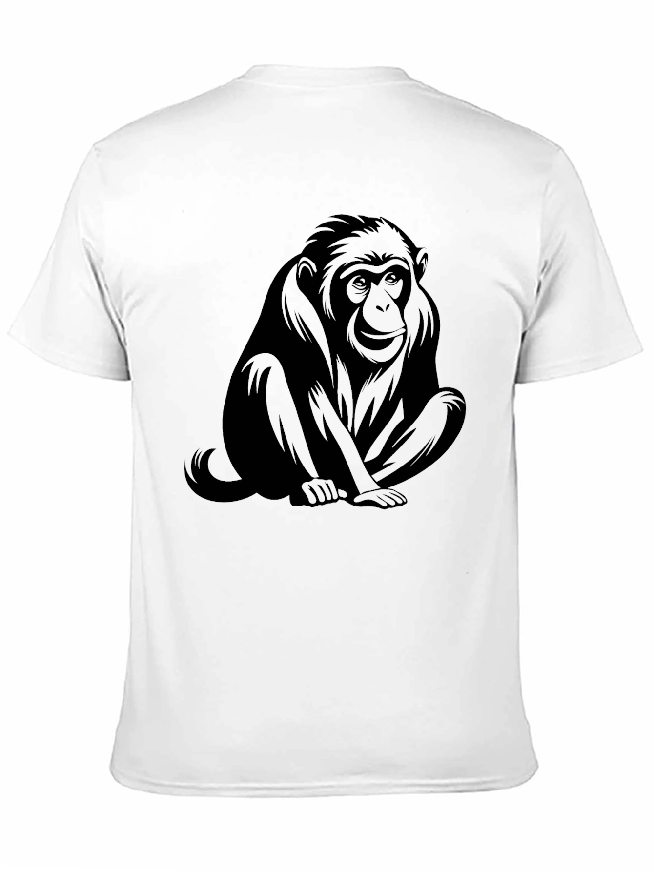 Black Black Monkey Graphic Tee - Unisex Casual Shirt view 11