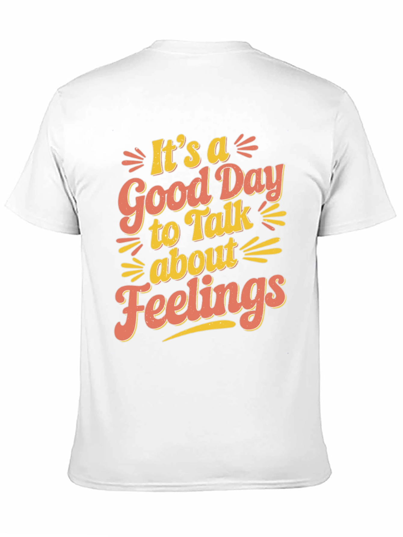 Black It's a Good Day to Talk About Feelings T-Shirt view 11