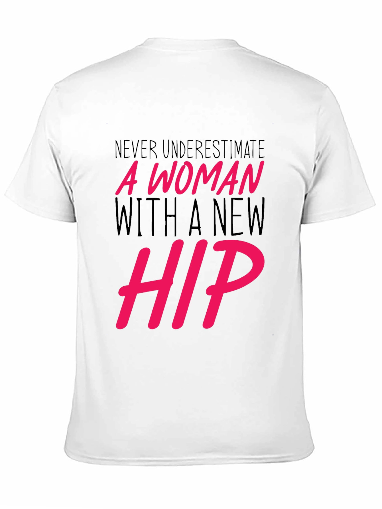 Black New Hip Woman Graphic Tee - Empowering Statement Shirt view 11