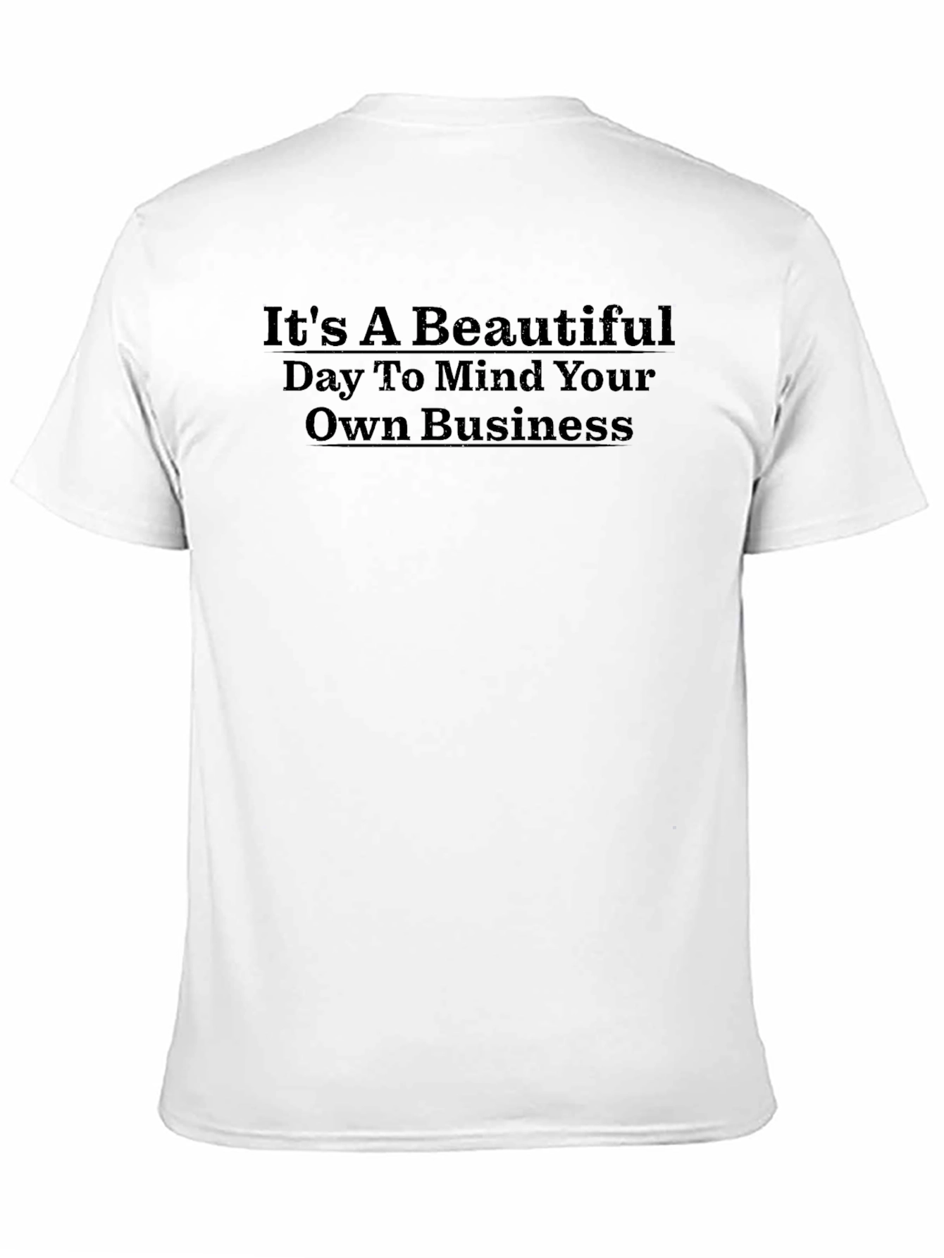 Black Mind Your Own Business Graphic Tee view 11