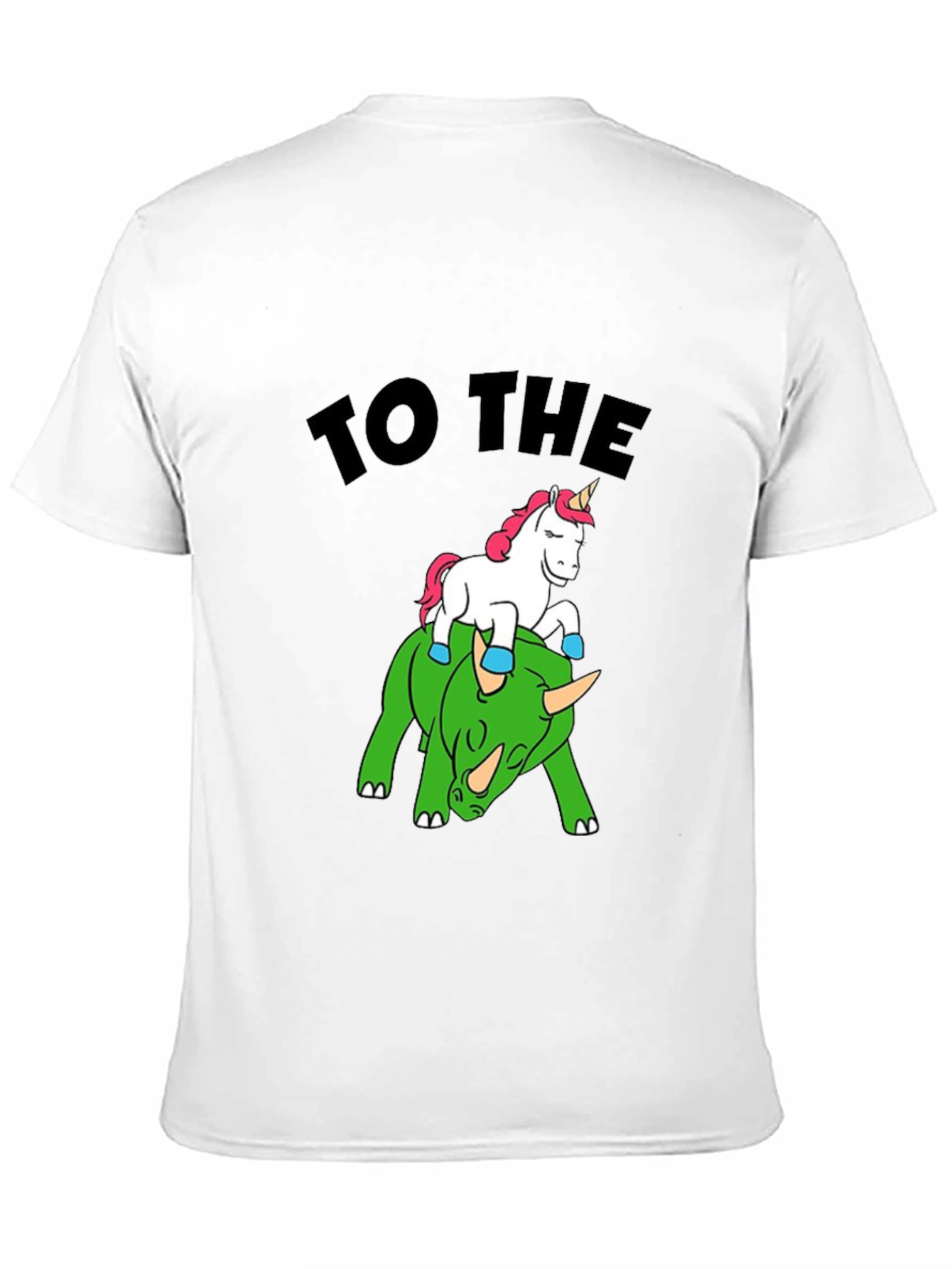 Black Unicorn Riding Stegosaurus T-Shirt - Crypto Meme Tee view 11