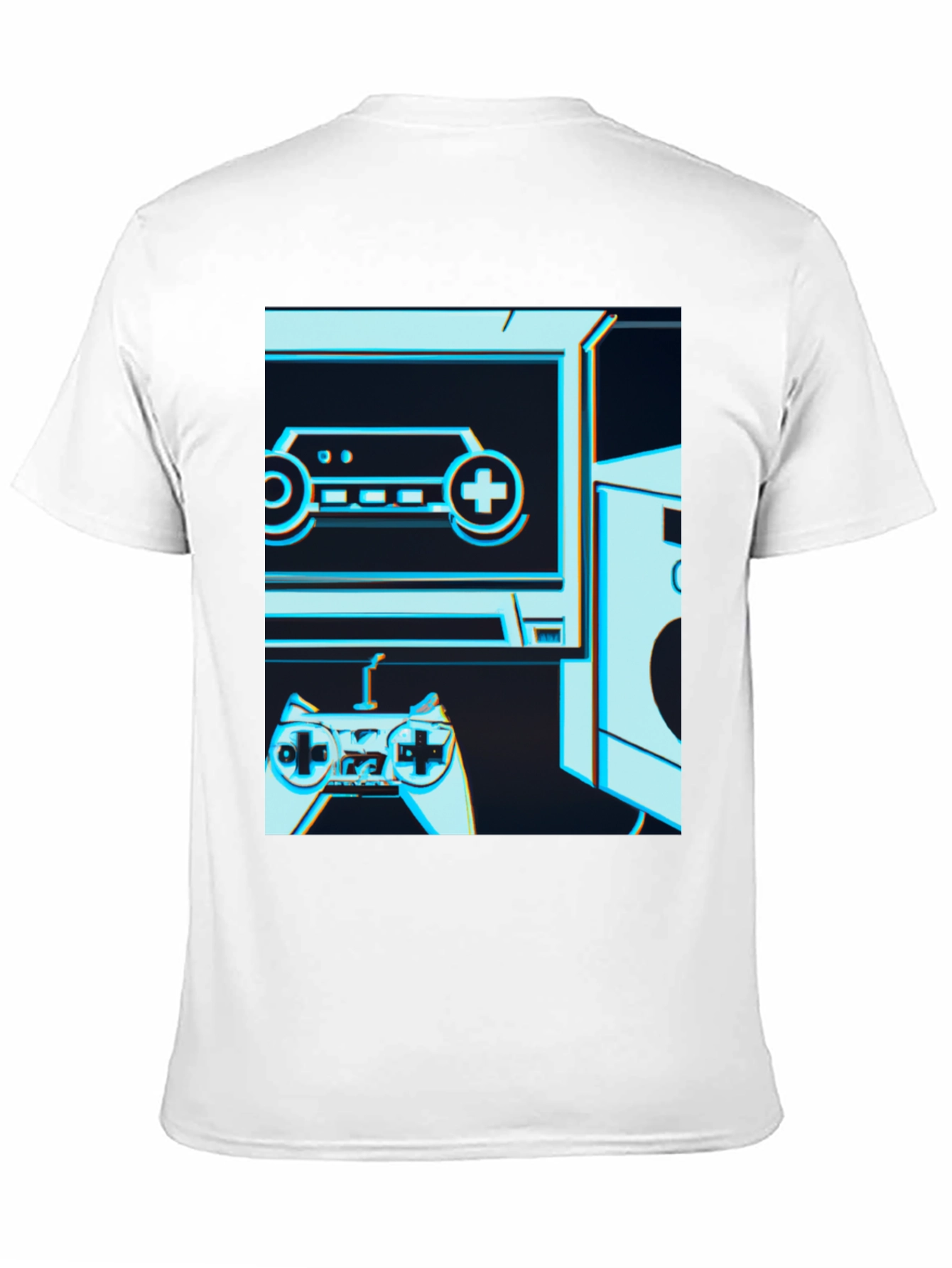Black Retro Gaming T-Shirt - Classic Console Design view 11