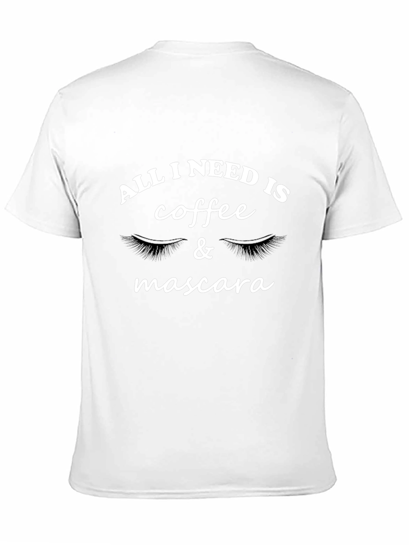 Black All I Need Is Coffee & Mascara Graphic Tee view 11