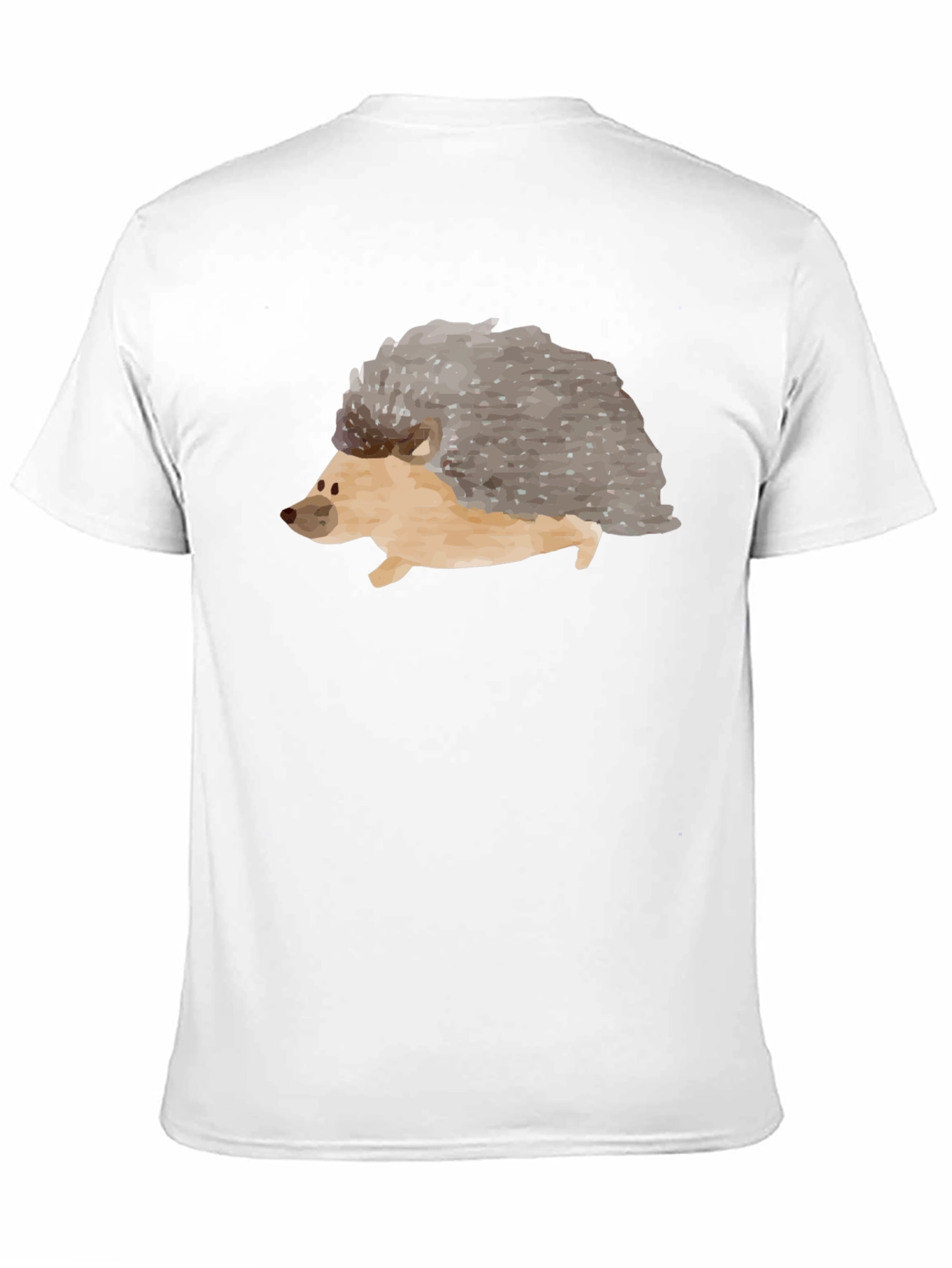 Black Men's Hedgehog Graphic Tee - Black view 11
