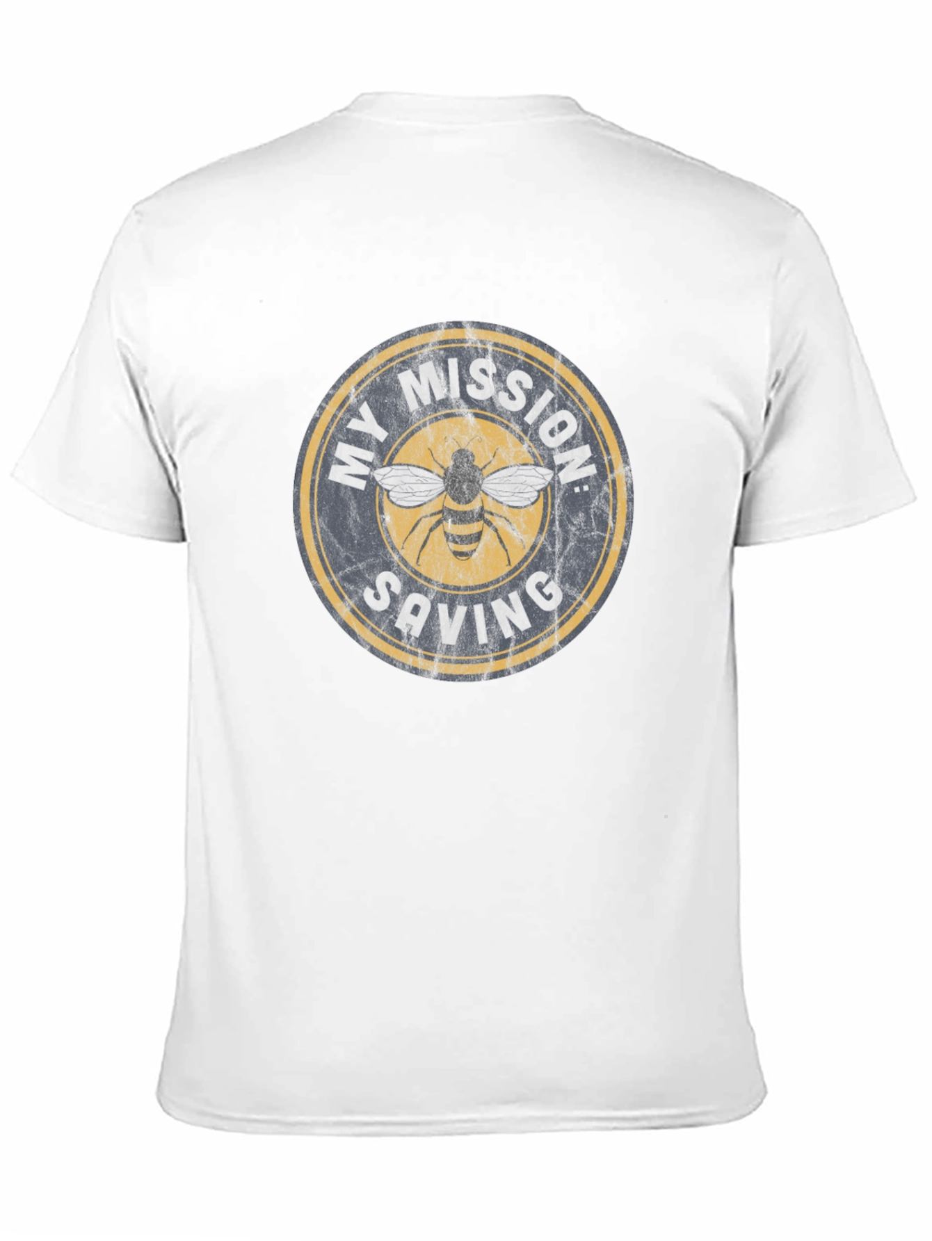 Black My Mission: Saving Bees T-Shirt view 11
