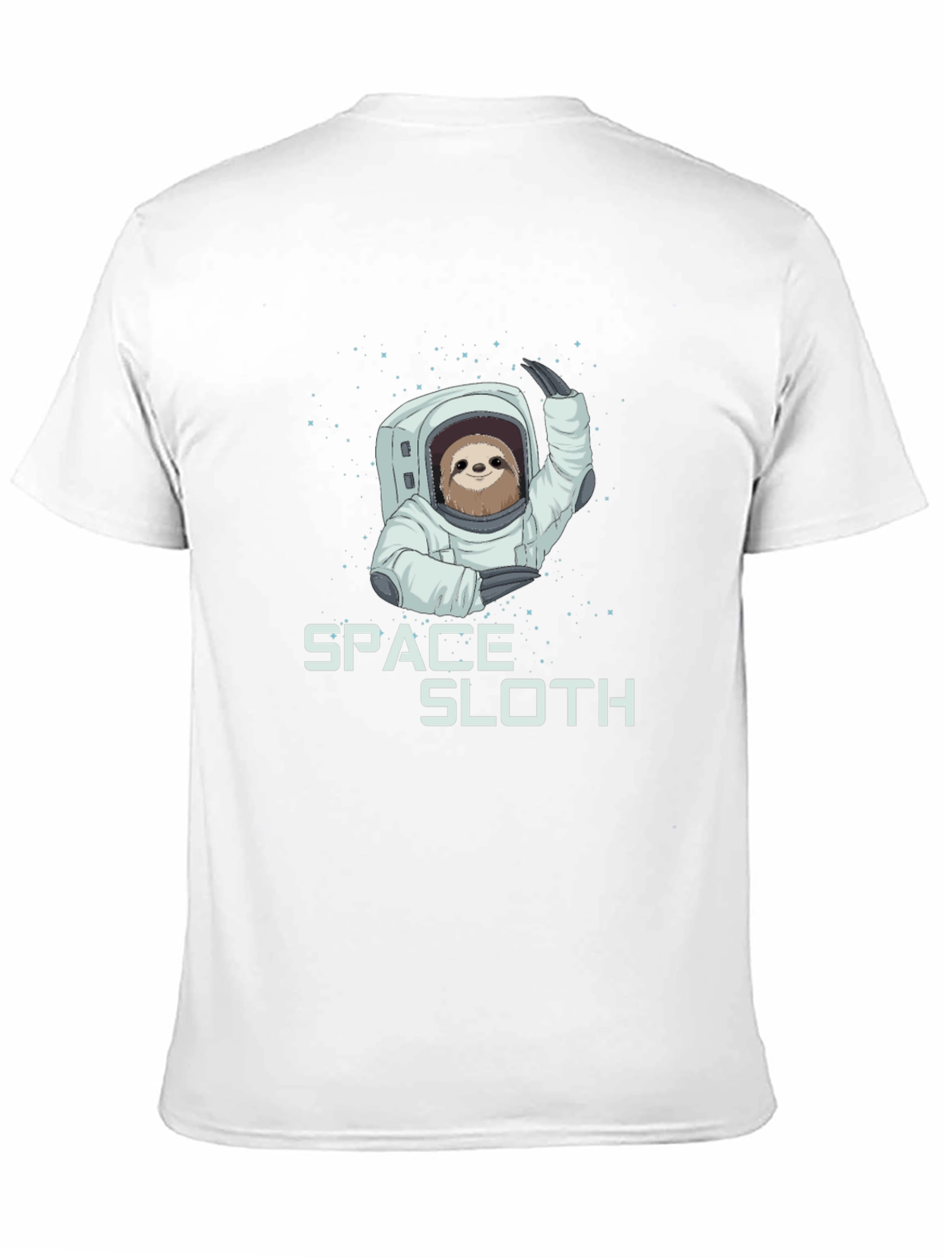 Black Space Sloth Graphic Tee - Black Cotton Blend view 11