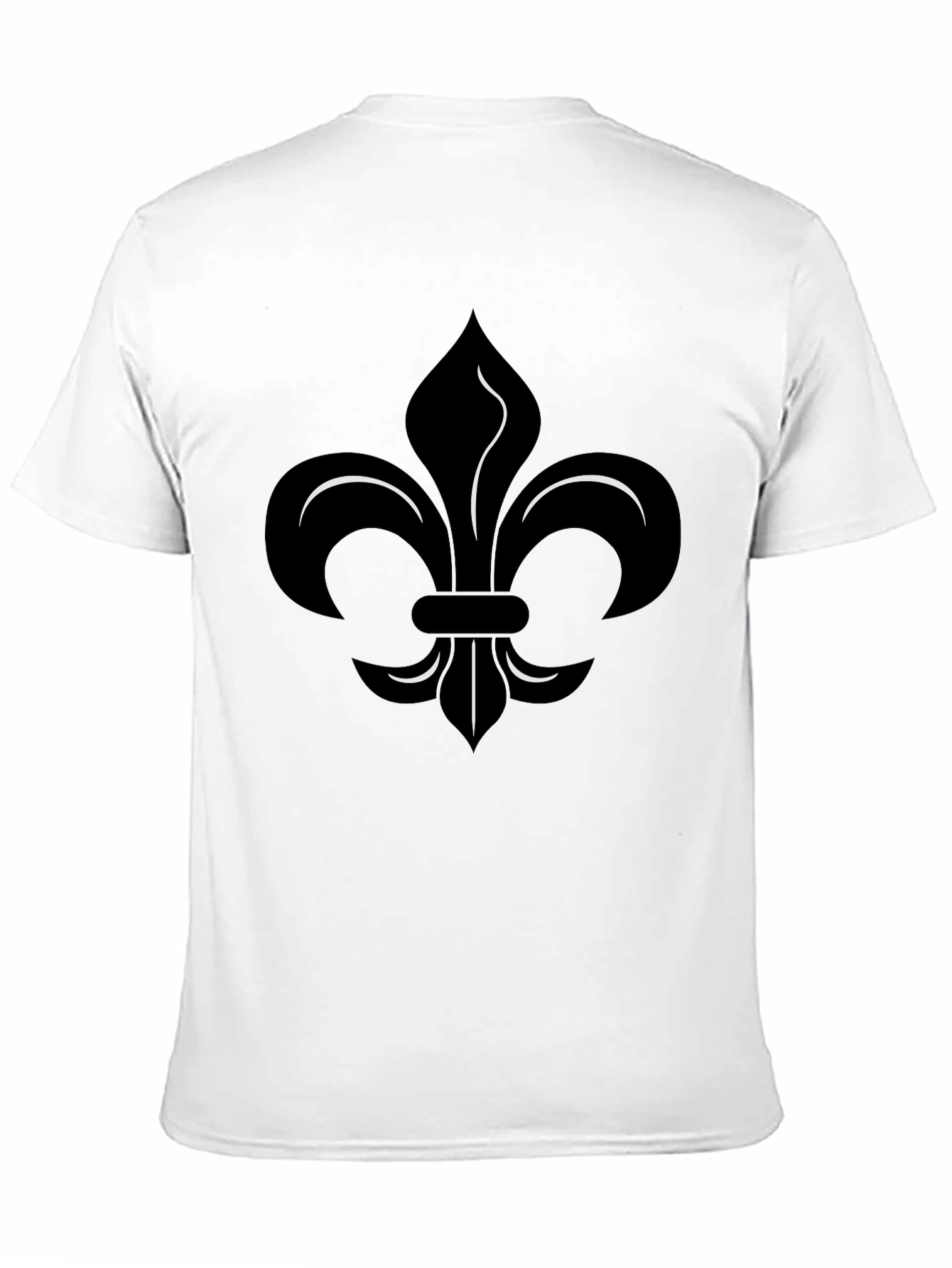 Black Black Fleur-de-Lis Graphic Tee - Stylish Menswear view 11