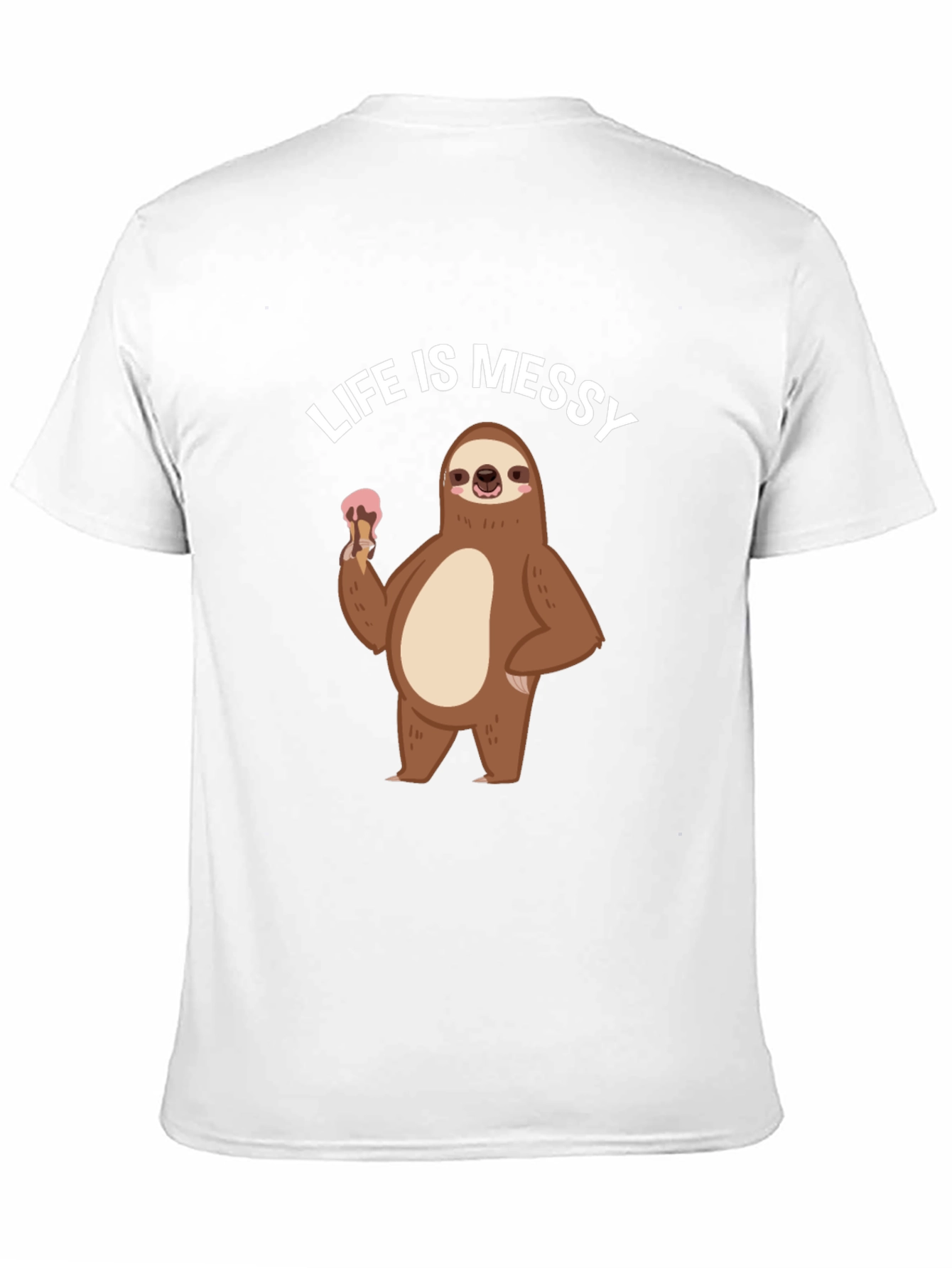 Black Life is Messy Sloth T-Shirt view 11