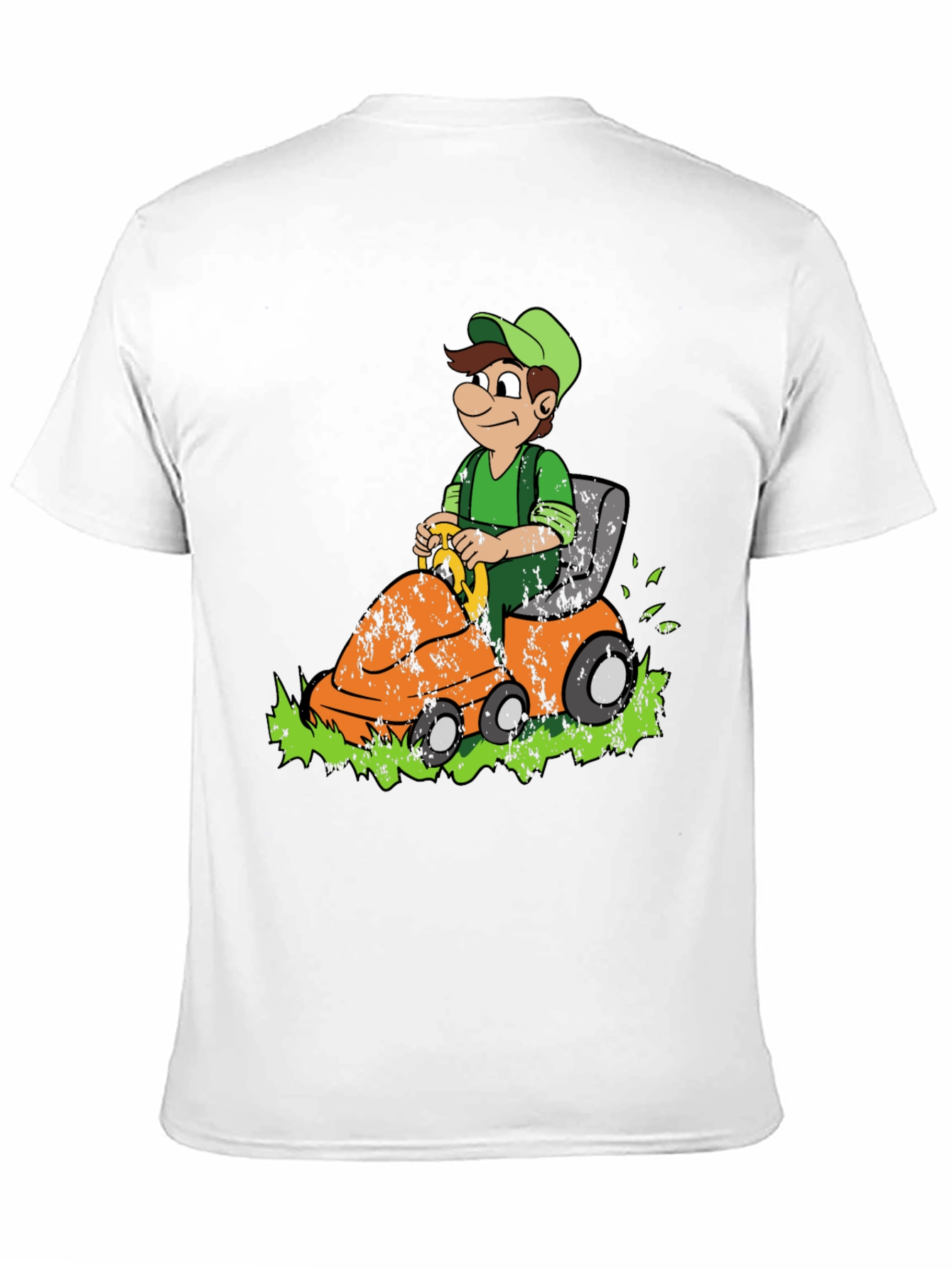 Black Lawn Mowing Luigi Graphic Tee - Black Cotton Blend view 11