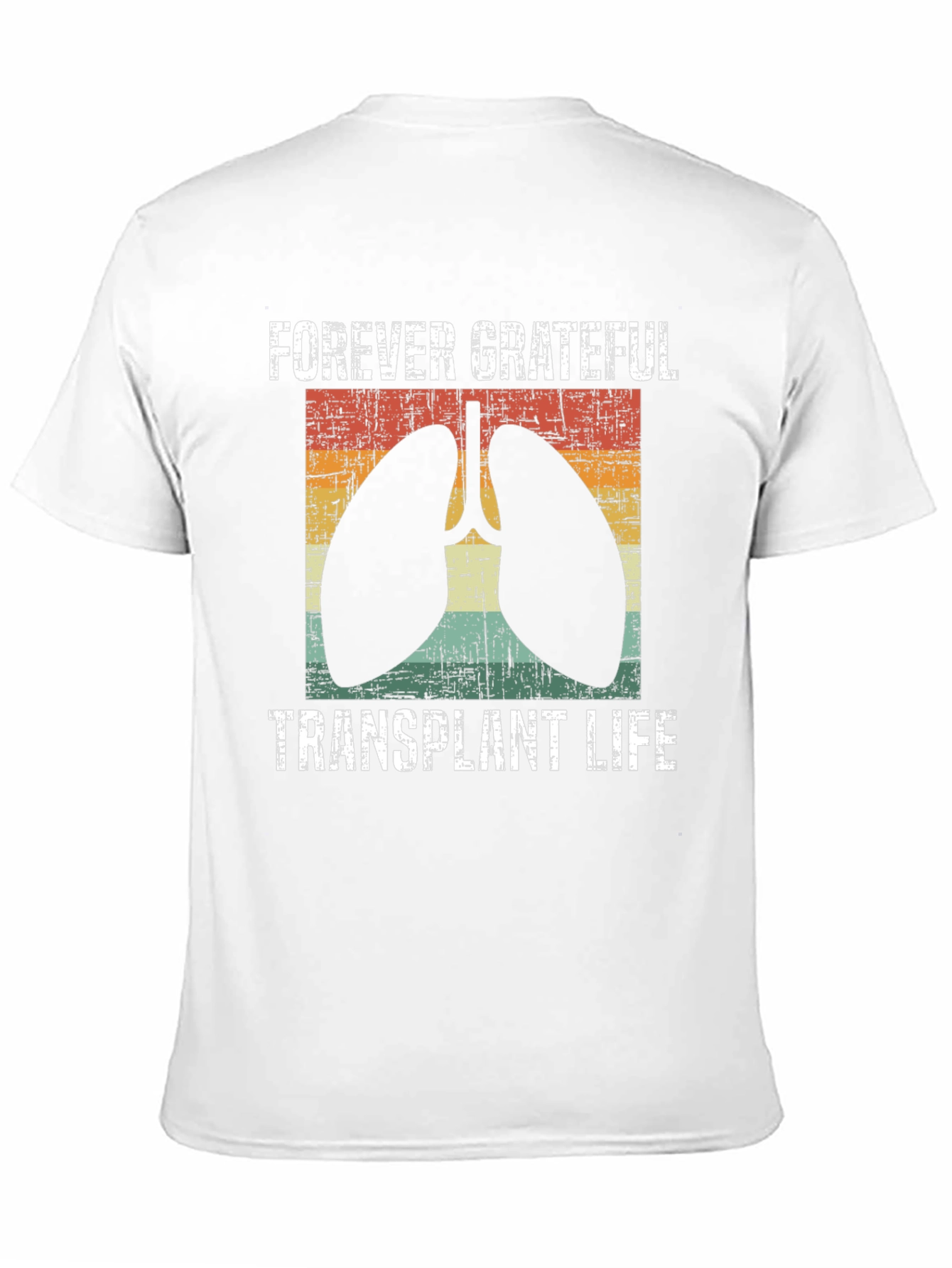 Black Forever Grateful Transplant Life T-Shirt view 11