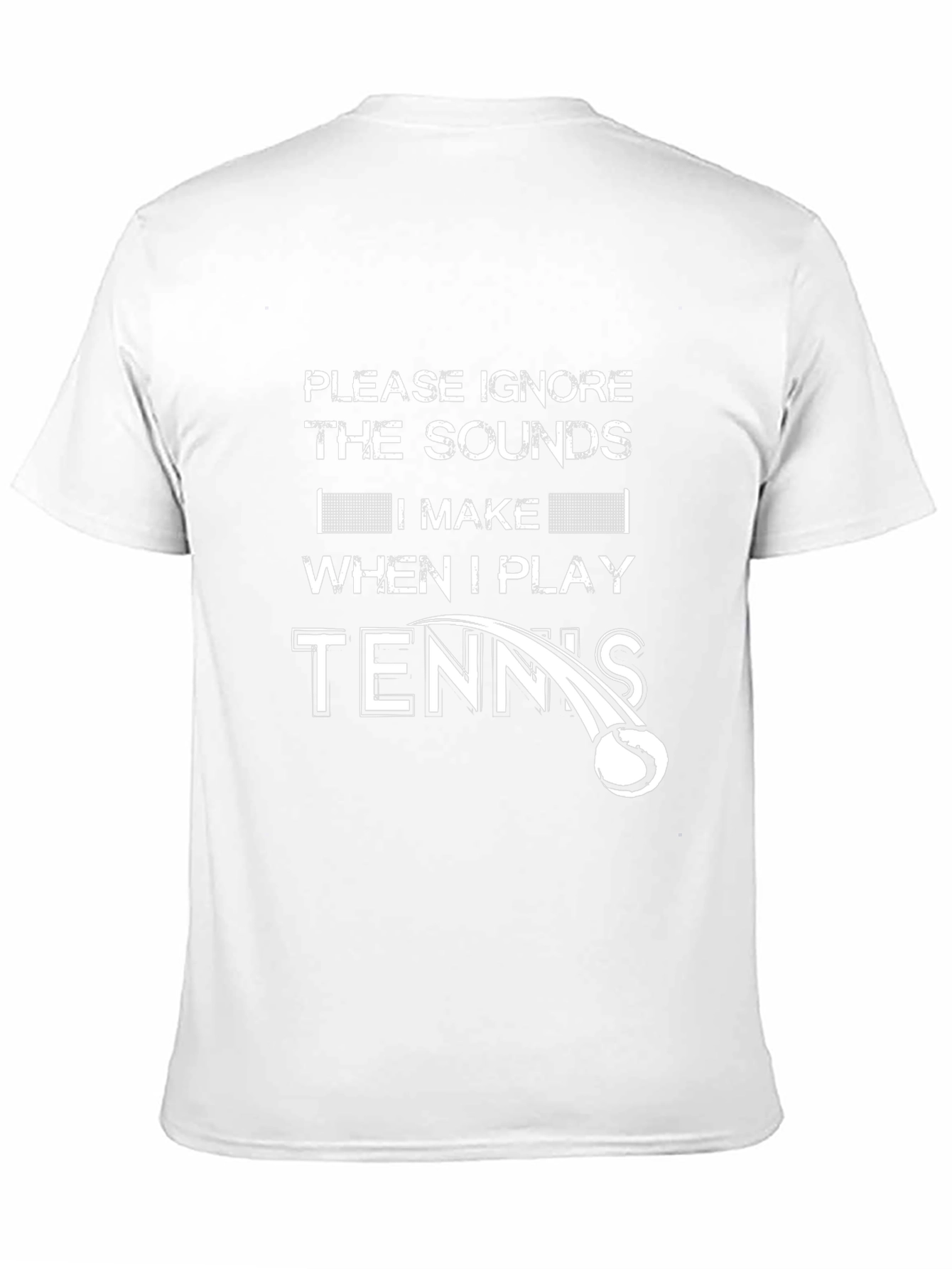 Black Funny Tennis Player Graphic T-Shirt view 11
