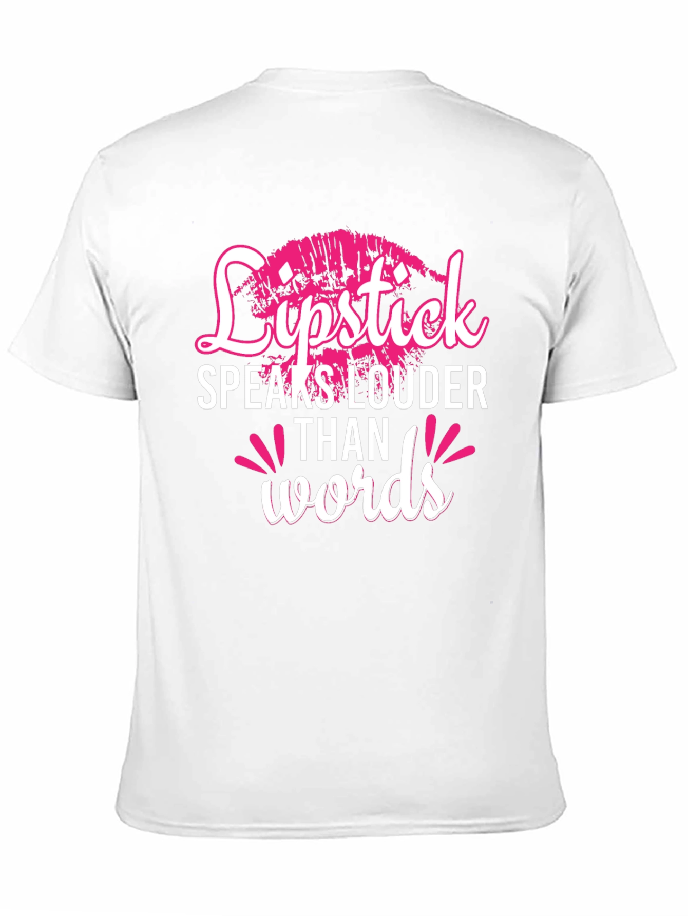 Black Lipstick Speaks Louder Than Words Graphic Tee view 11