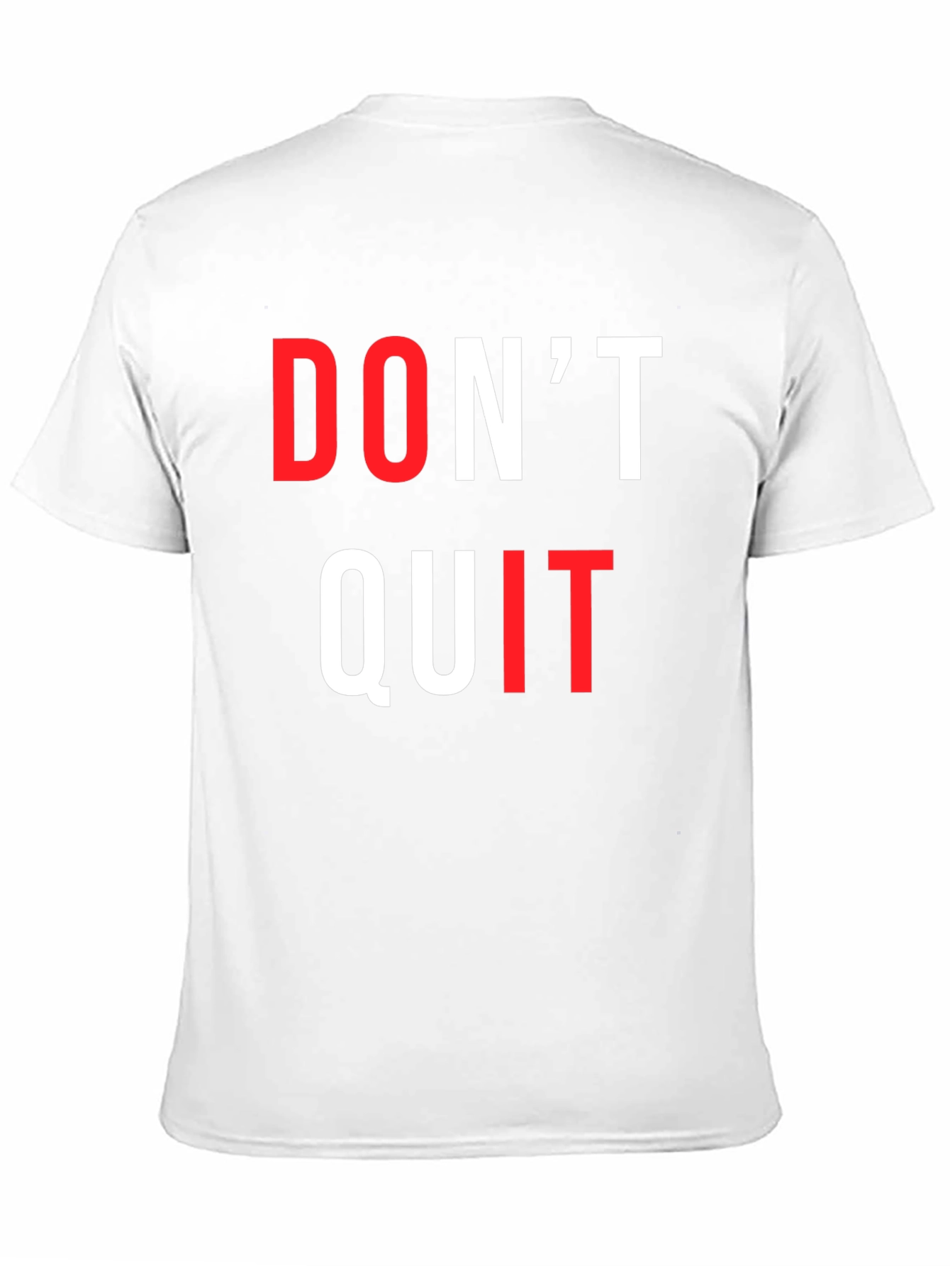 Black Motivational Don't Quit Graphic Tee view 11