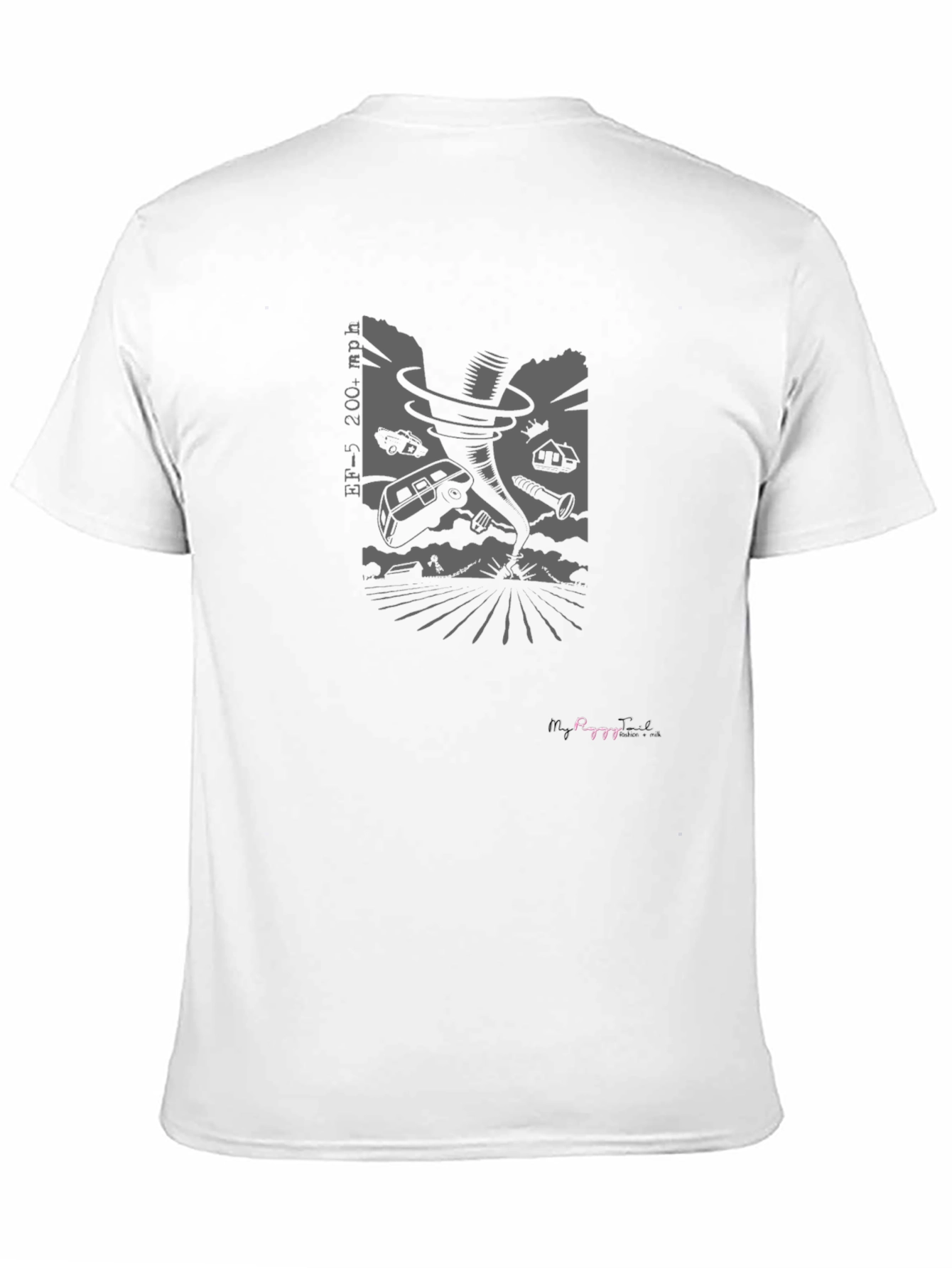 Black Tornado Graphic Tee - Black view 11