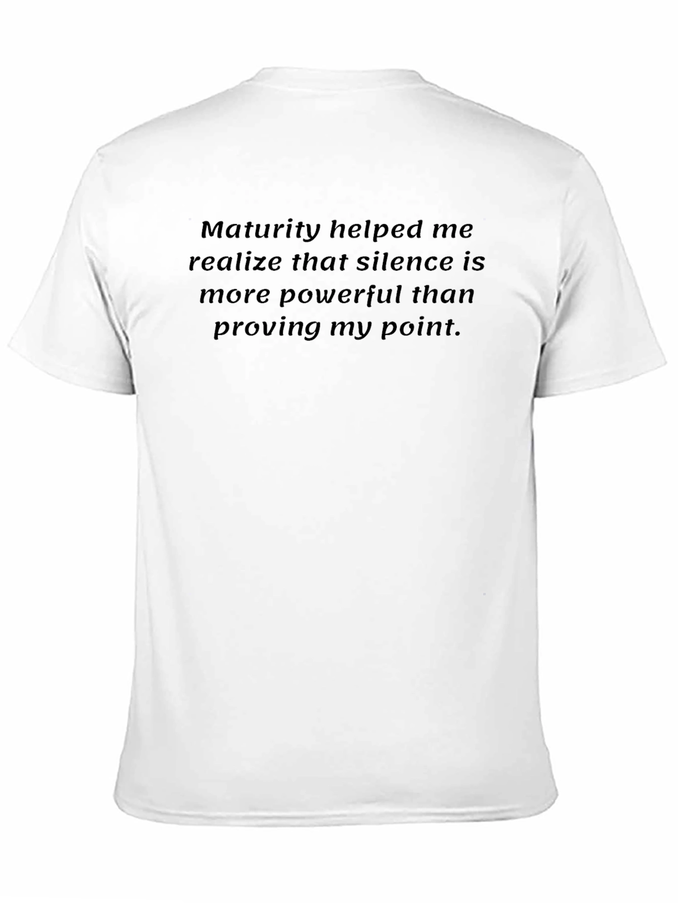 Black Maturity Silence Power T-Shirt view 11