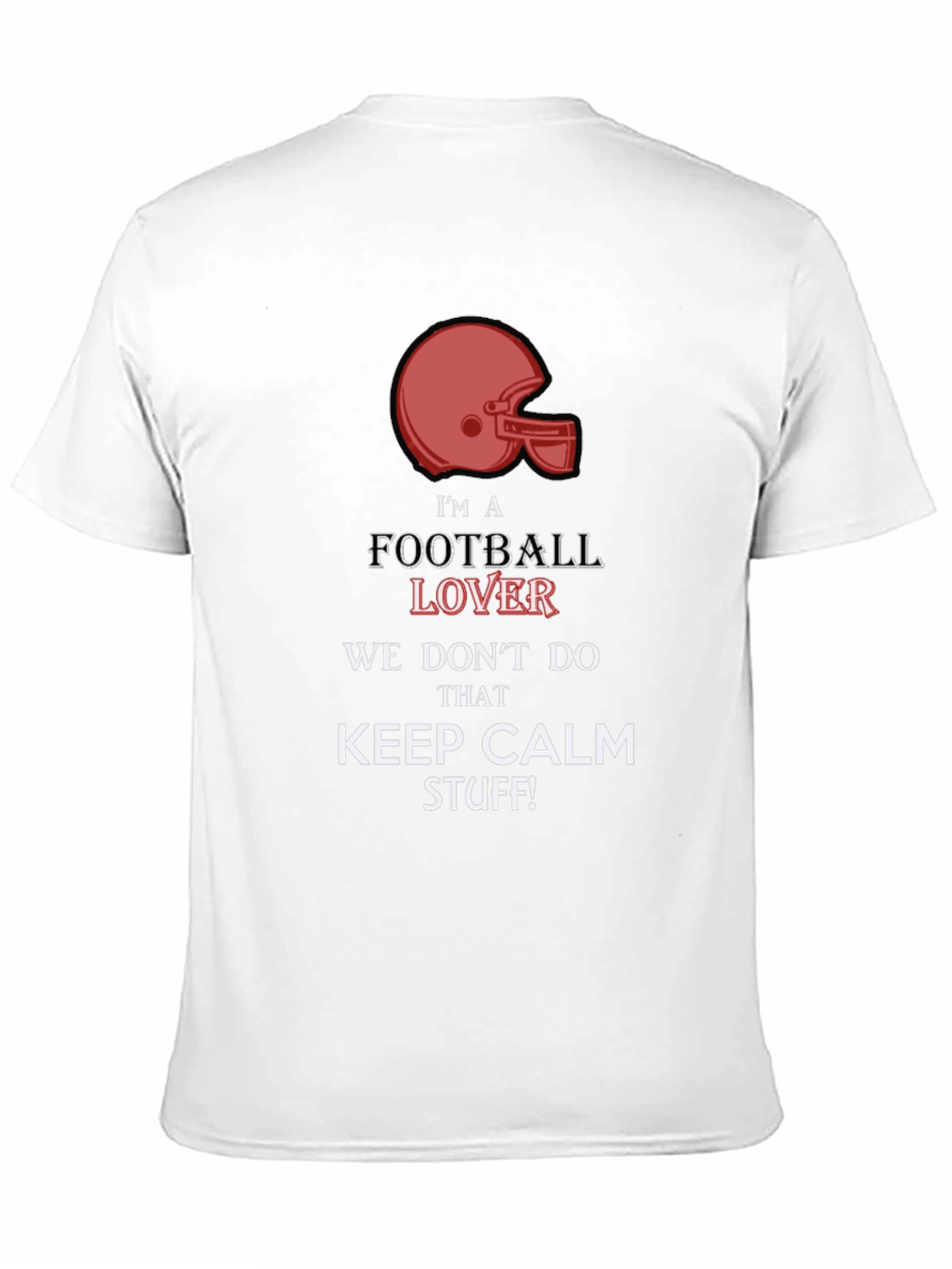Black Football Lover Graphic Tee - Keep Calm Style view 11