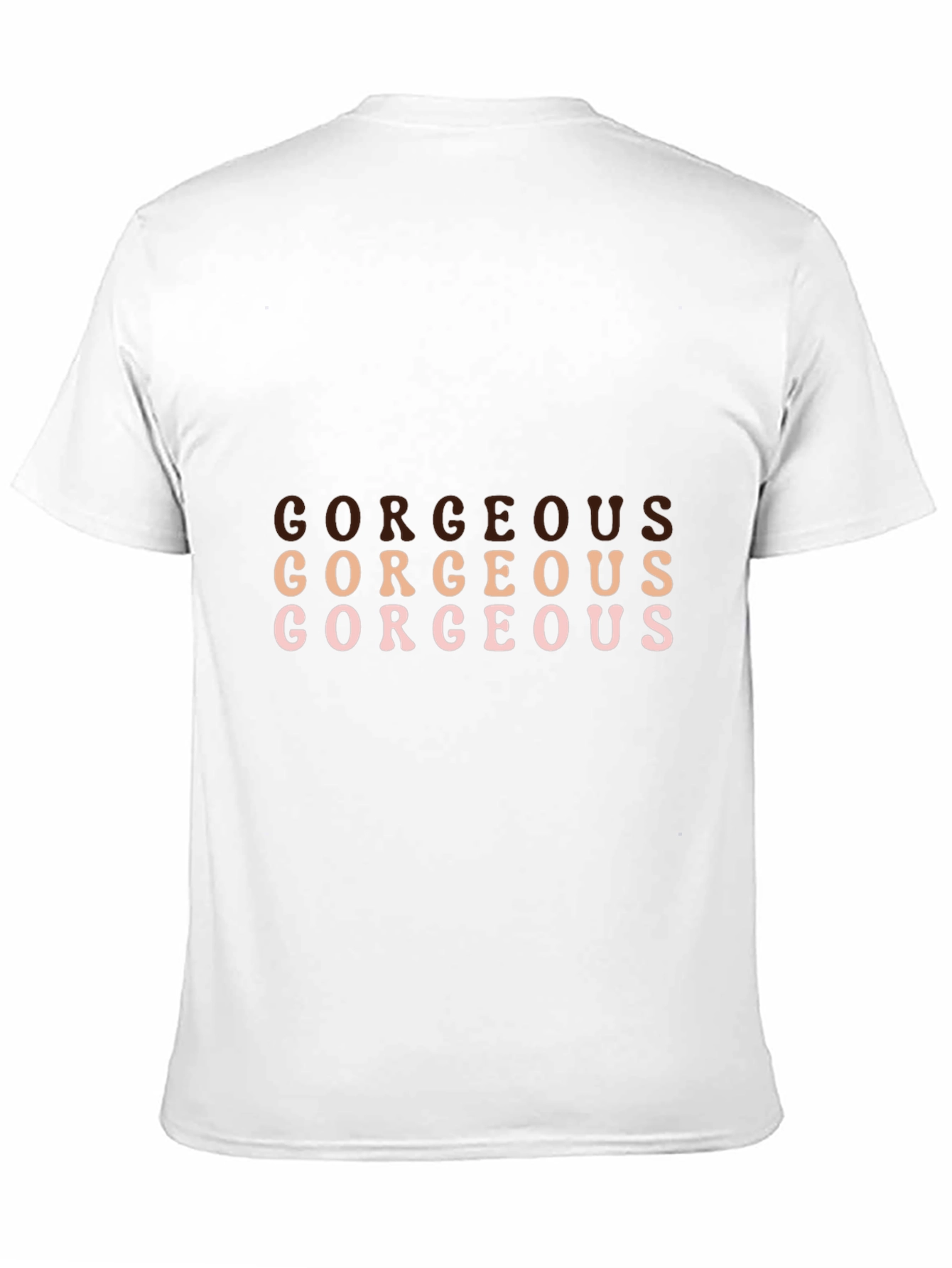 Stylish 'Gorgeous' Graphic Black T-Shirt - 11