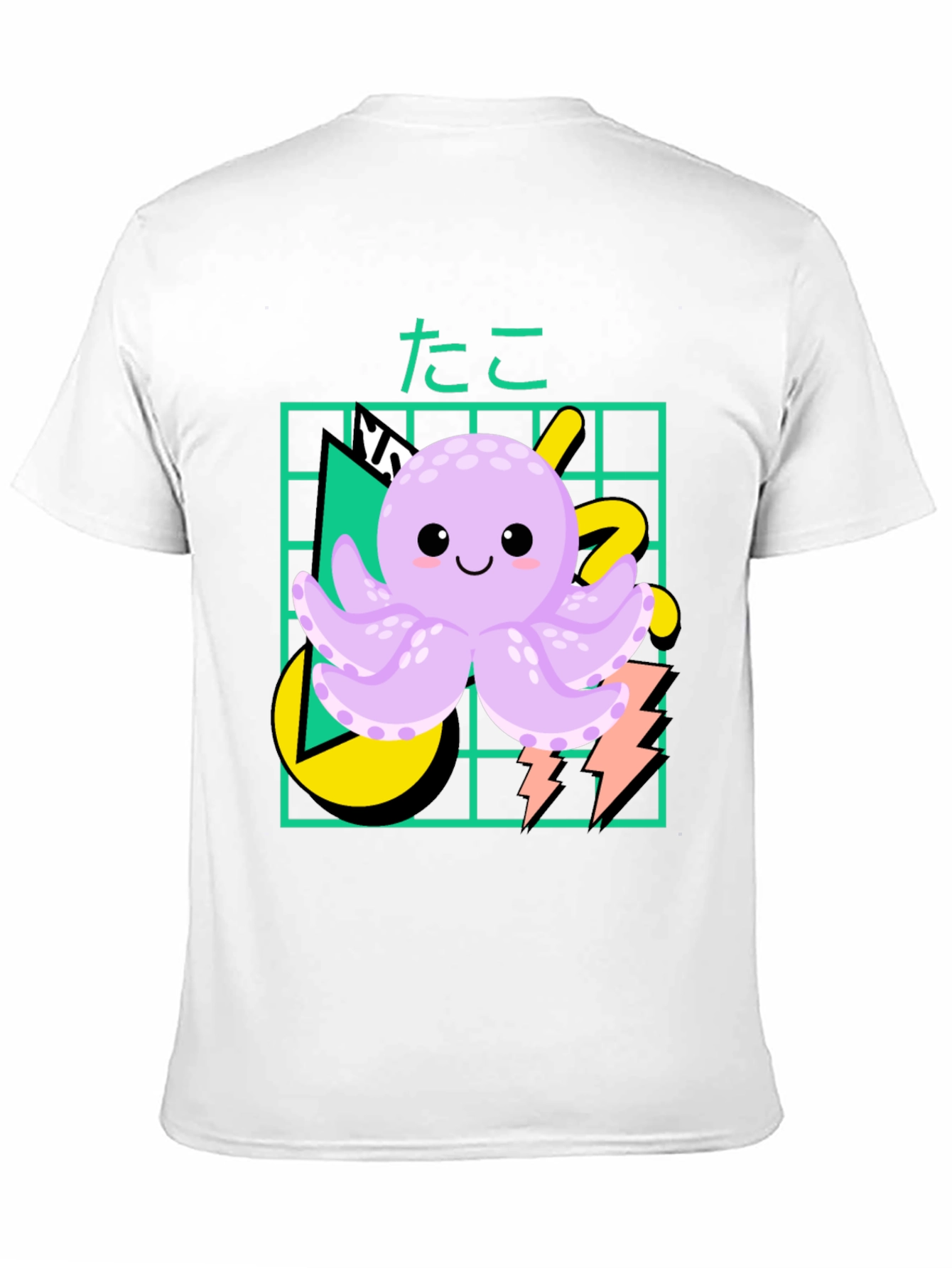 Black Kawaii Octopus Graphic Tee view 11