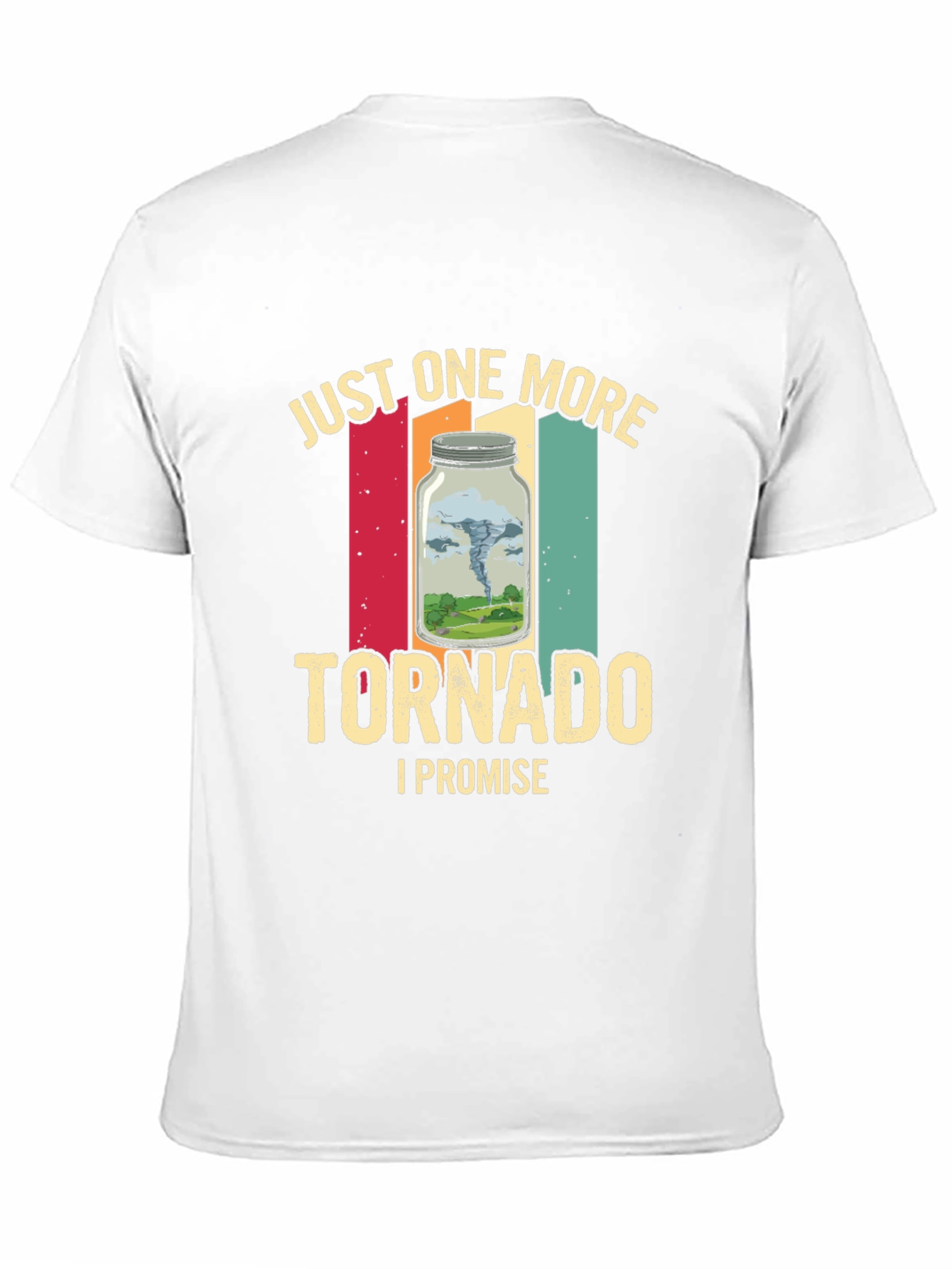 Black Funny Tornado T-Shirt, Just One More Tornado Tee view 11