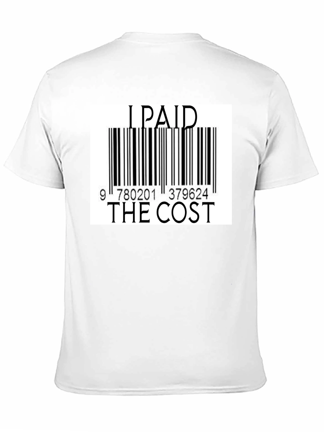 Black I Paid The Cost Barcode T-Shirt - Black view 11