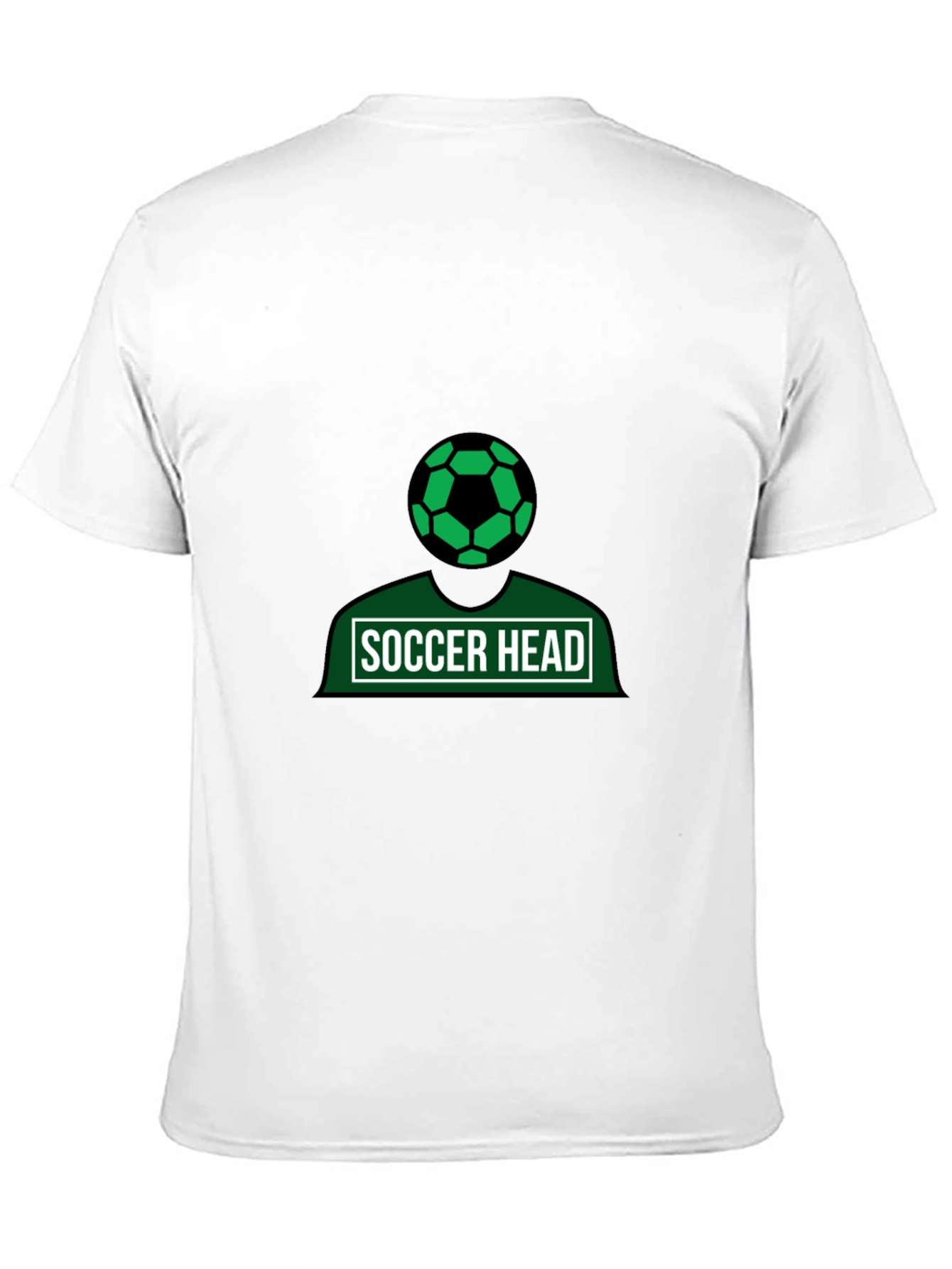 Black Soccer Head Graphic Tee - Black Cotton Shirt view 11