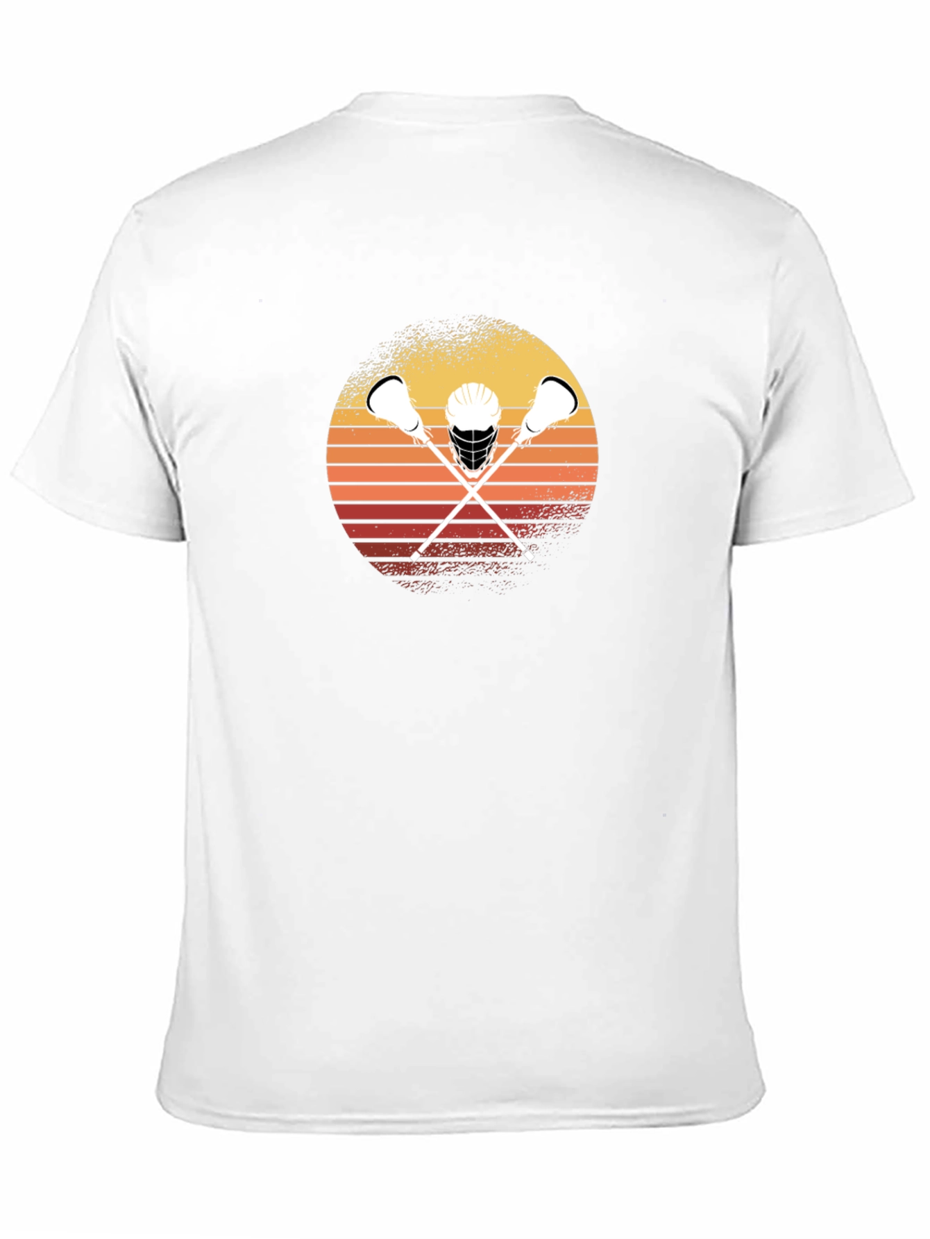 Black Lacrosse Sunset Graphic T-Shirt view 11