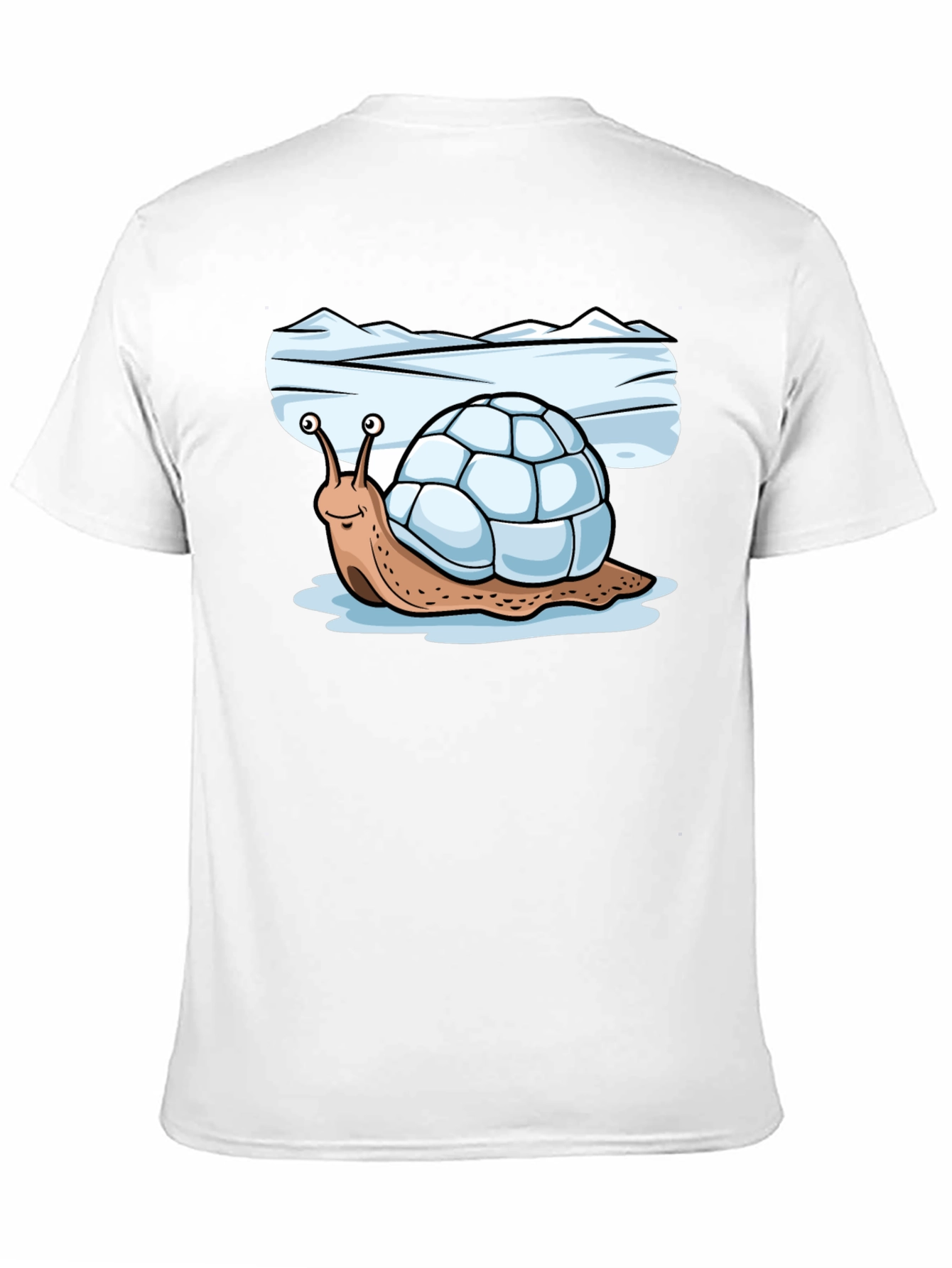 Black Igloo Snail Black T-Shirt view 11