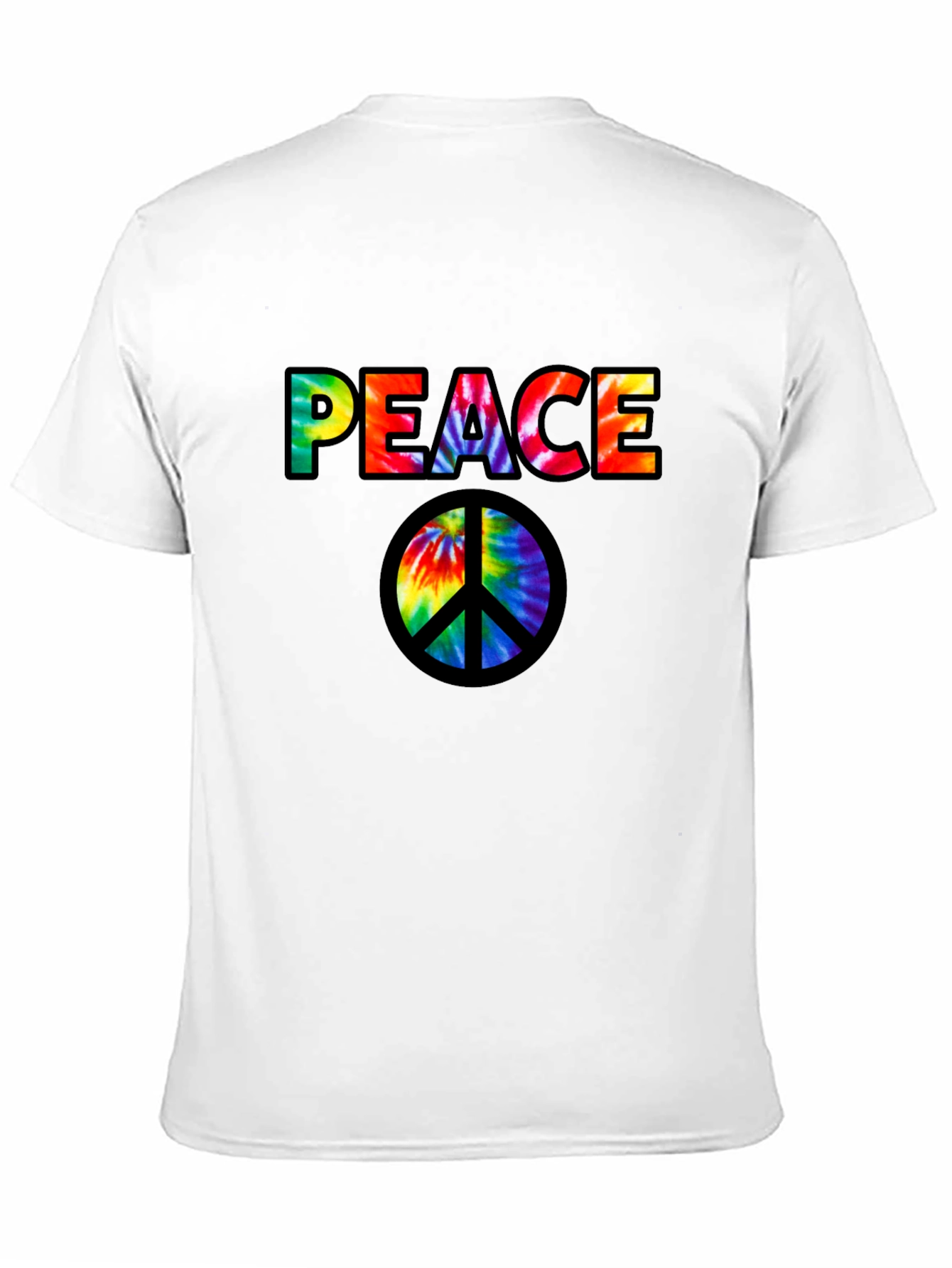Black Peace Tie Dye Graphic T-Shirt - Mens view 11