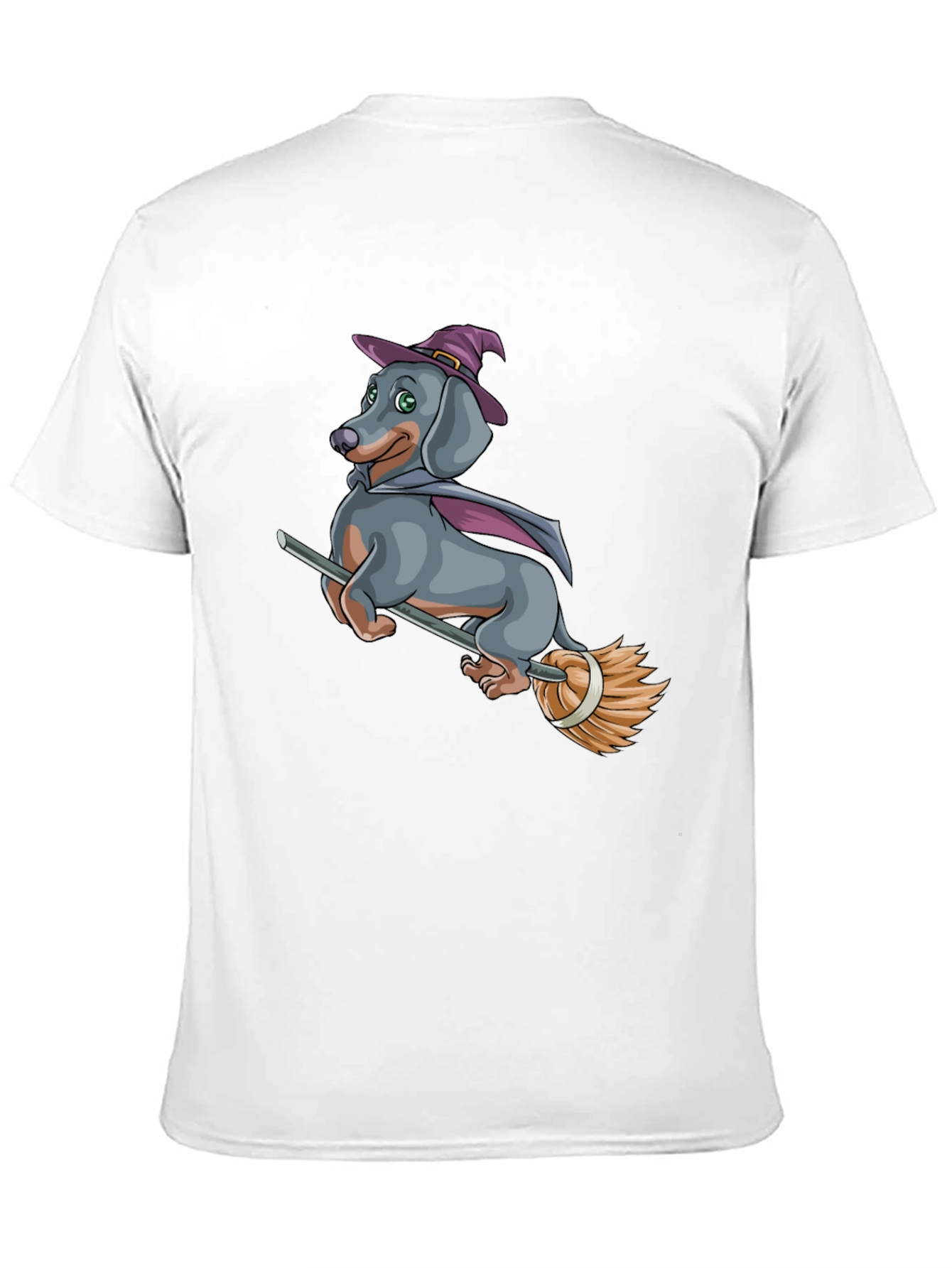 Black Witch Dachshund T-Shirt - Halloween Dog Tee view 11