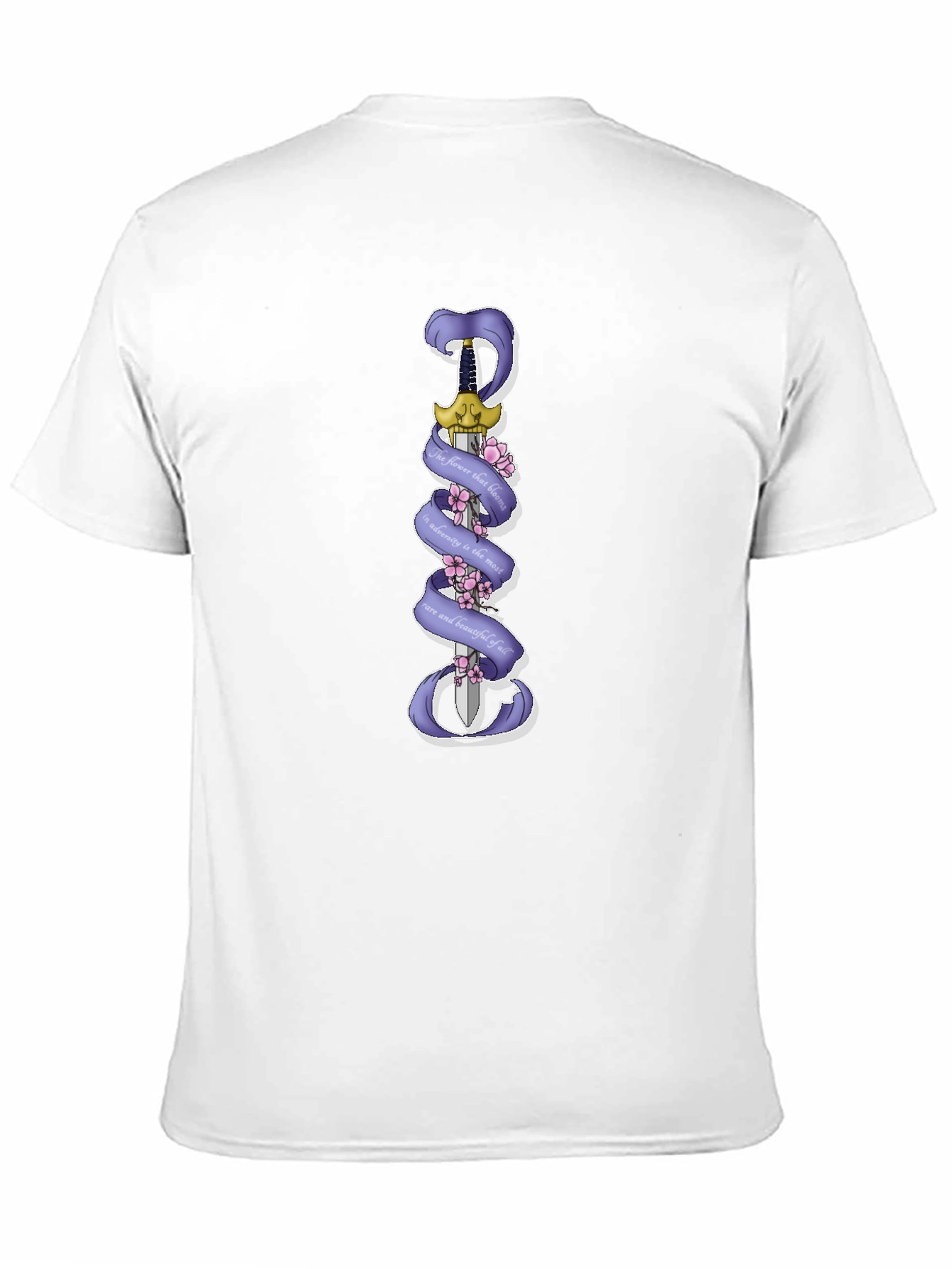 Black Sword & Ribbon Graphic T-Shirt view 11