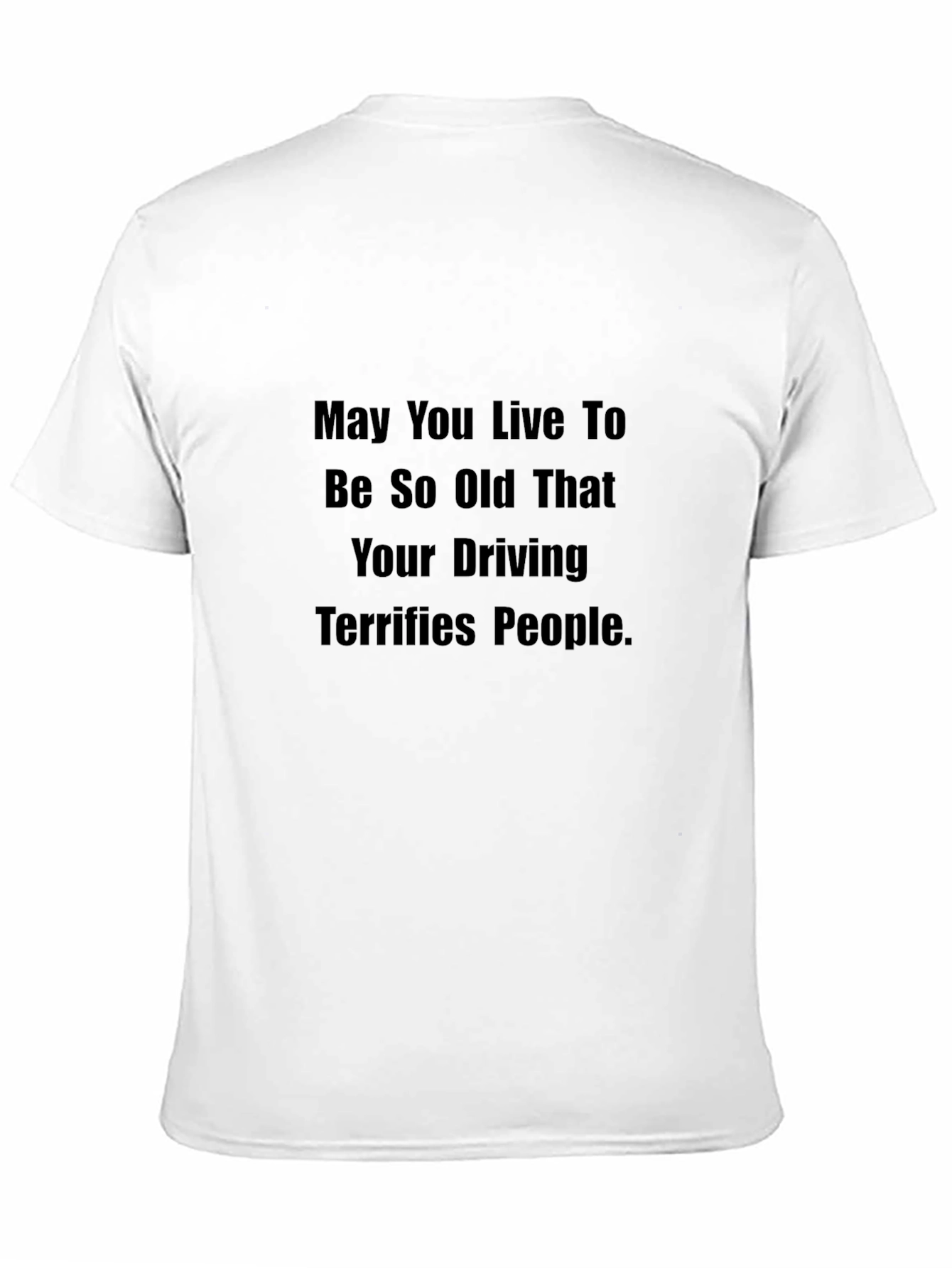 Black Funny Old Age Driving T-Shirt view 11