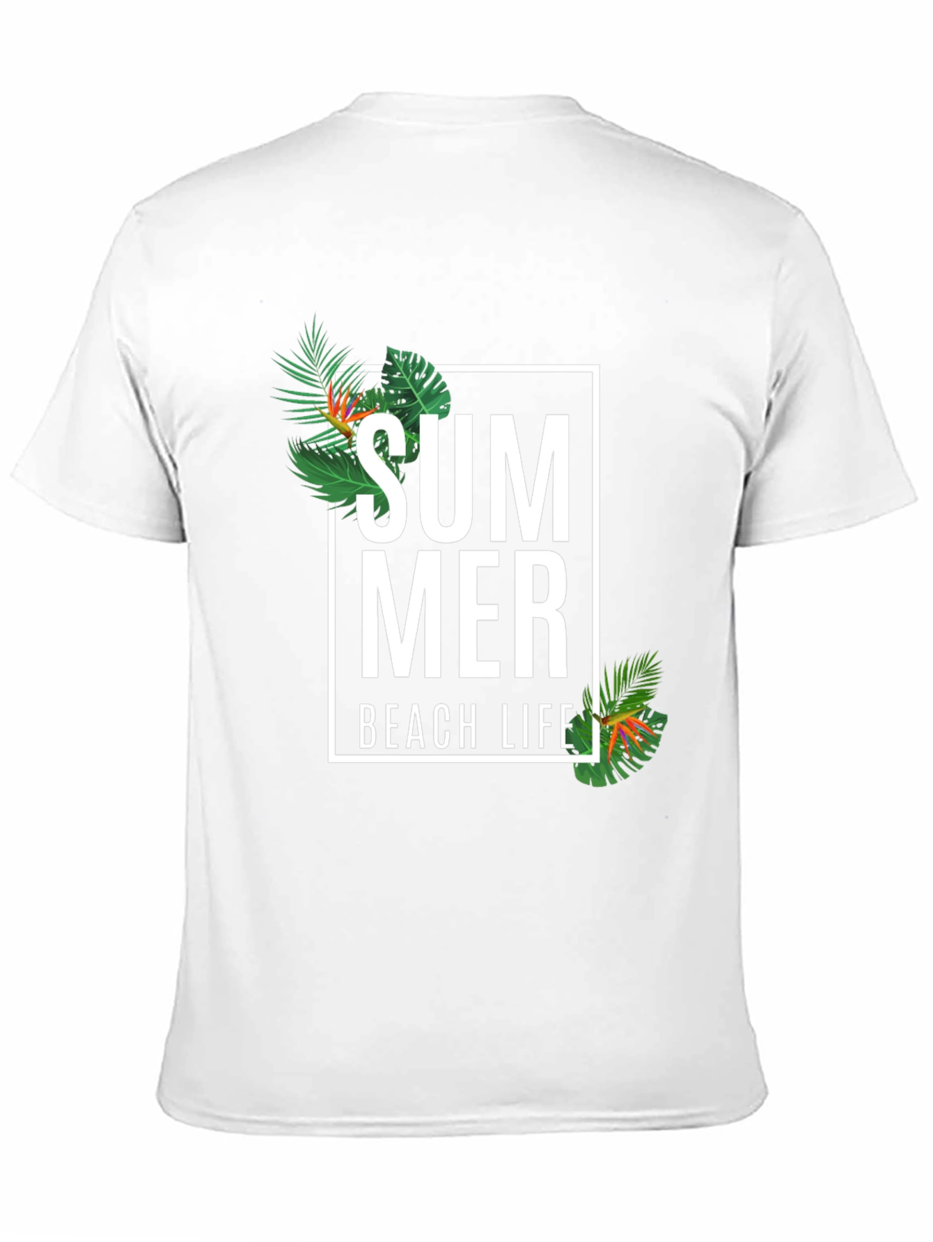 Black Summer Beach Life Graphic Tee - Black Casual T-Shirt view 11