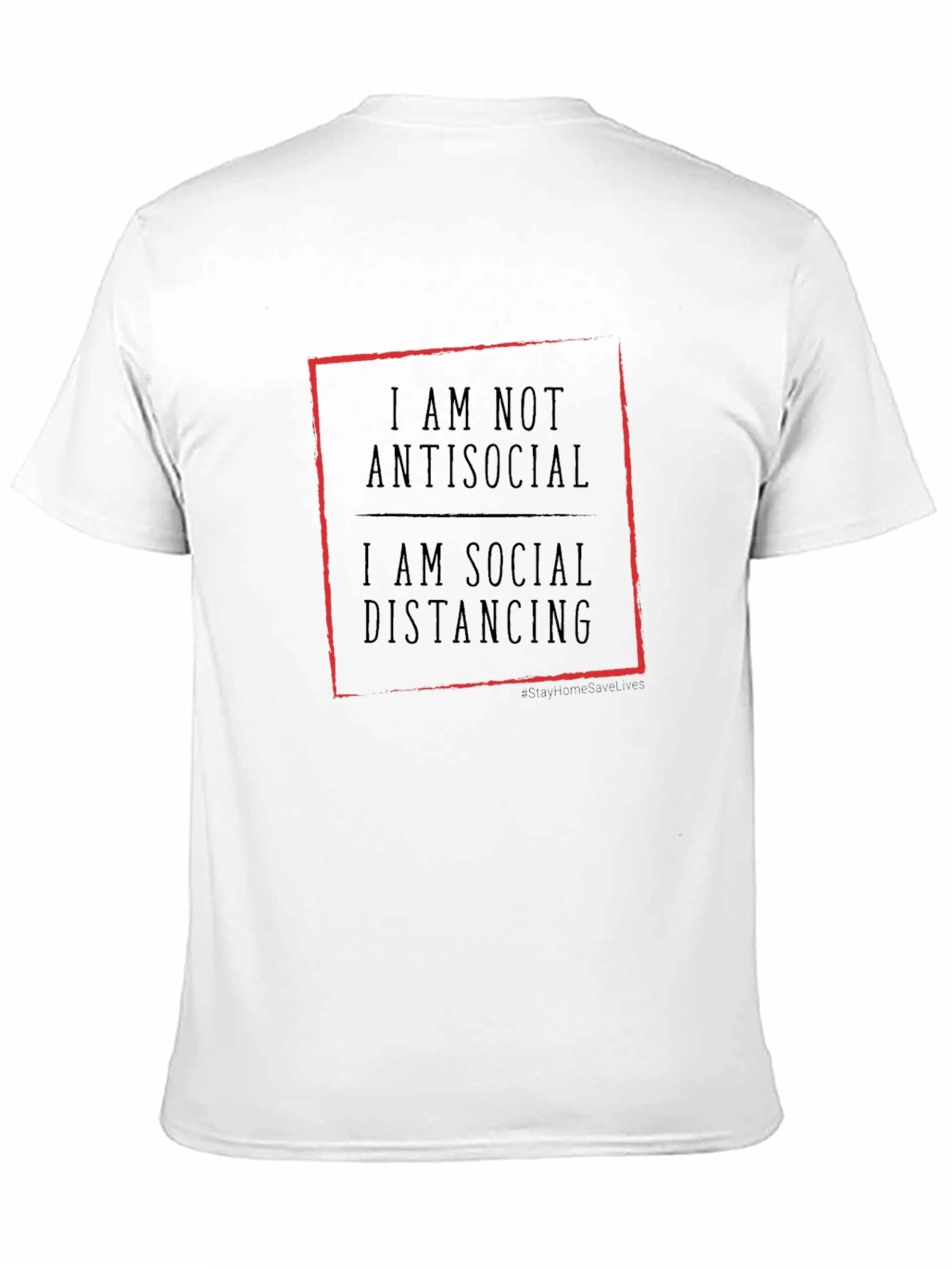 Black Social Distancing T-Shirt - Anti-Social Graphic Tee view 11