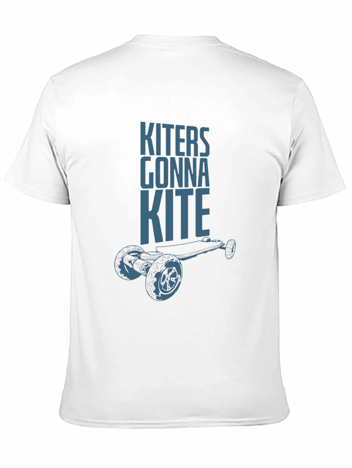 Black Kiteboarder Graphic Tee - "Kiters Gonna Kite" Black T-Shirt view 11