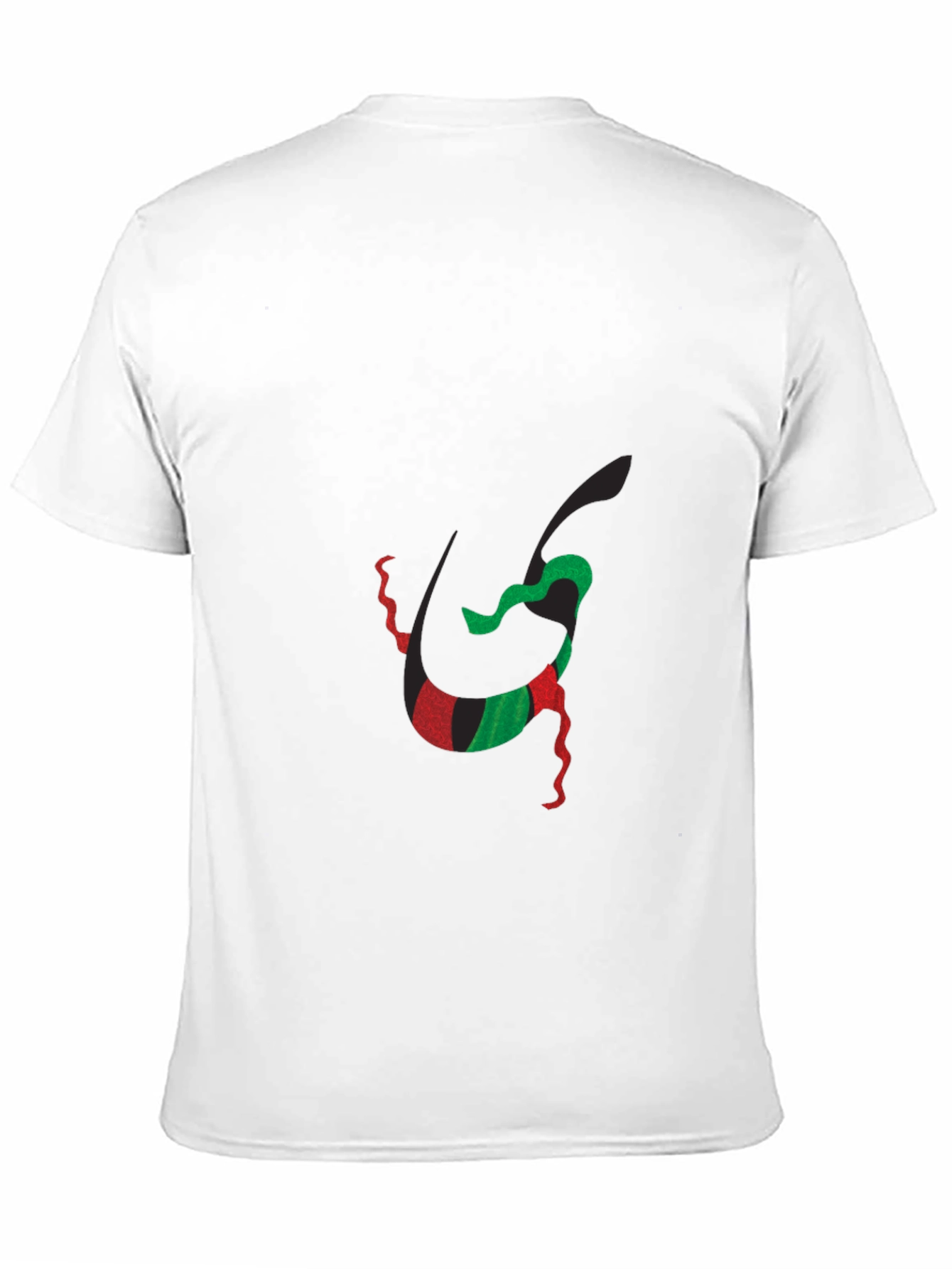 Abstract Kwanzaa-Inspired Graphic Black Tee - 11