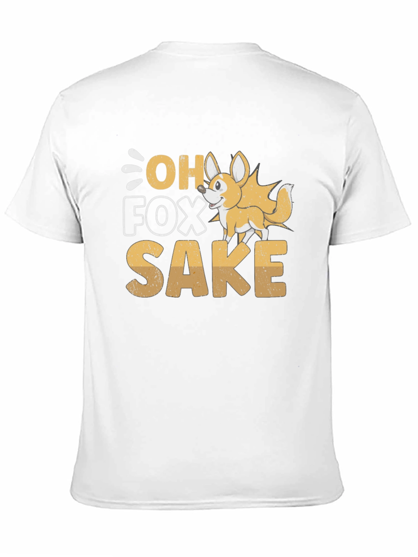 Black Oh Fox Sake Funny T-Shirt view 11