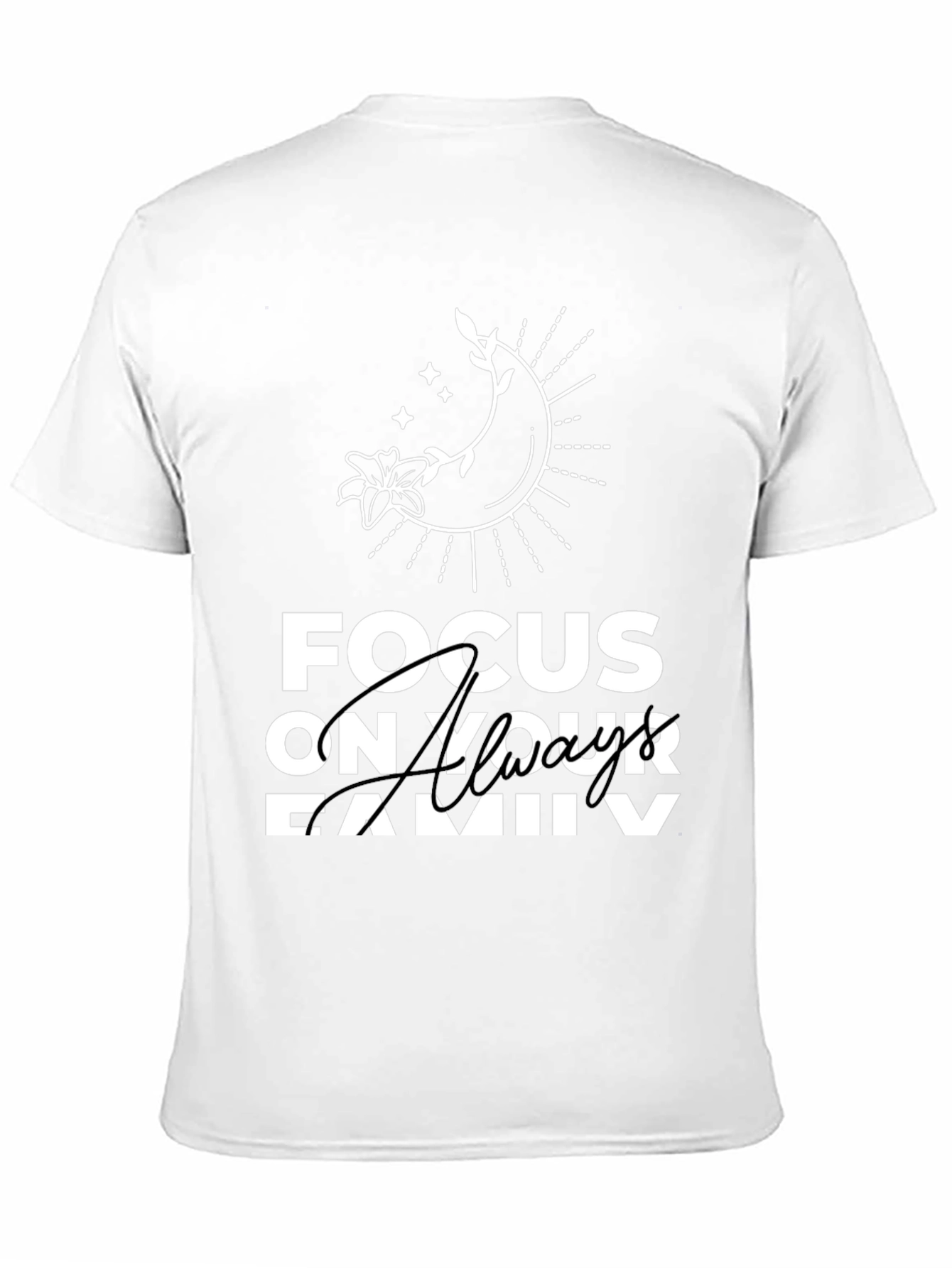 Black Focus On Your Family Graphic T-Shirt - Black view 11