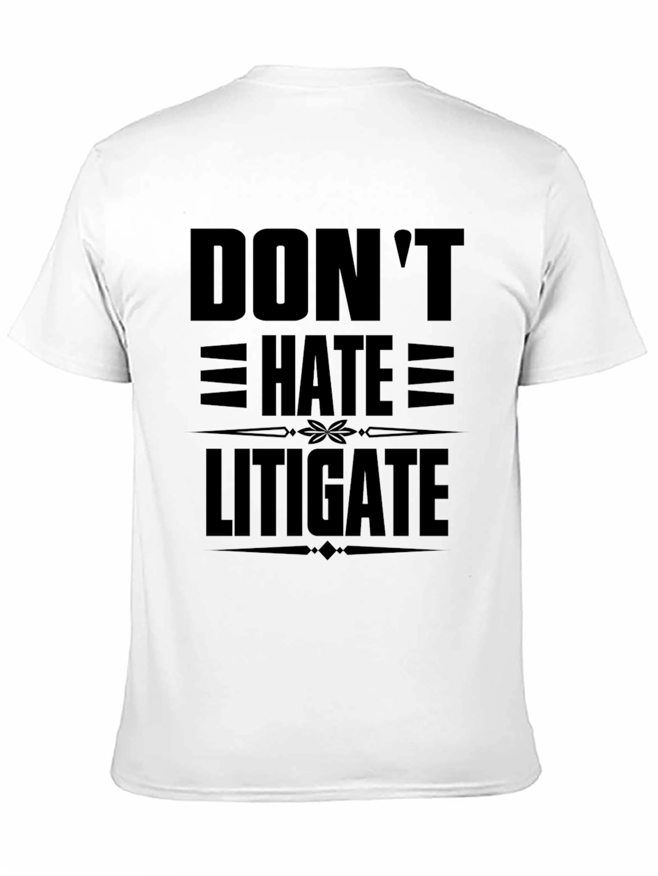 Black Don't Hate Litigate Black Graphic Tee view 11