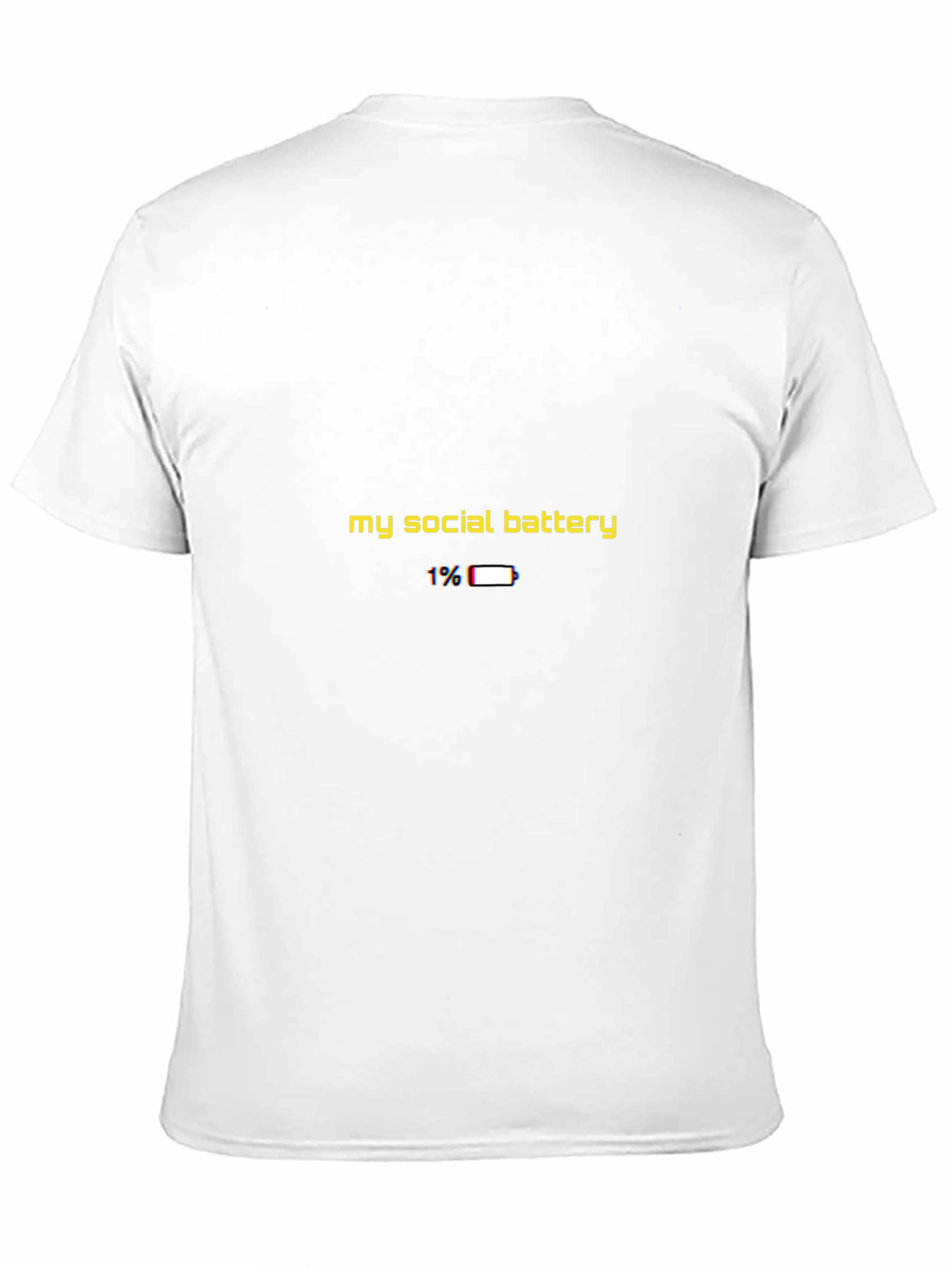 Black Social Battery T-Shirt view 11