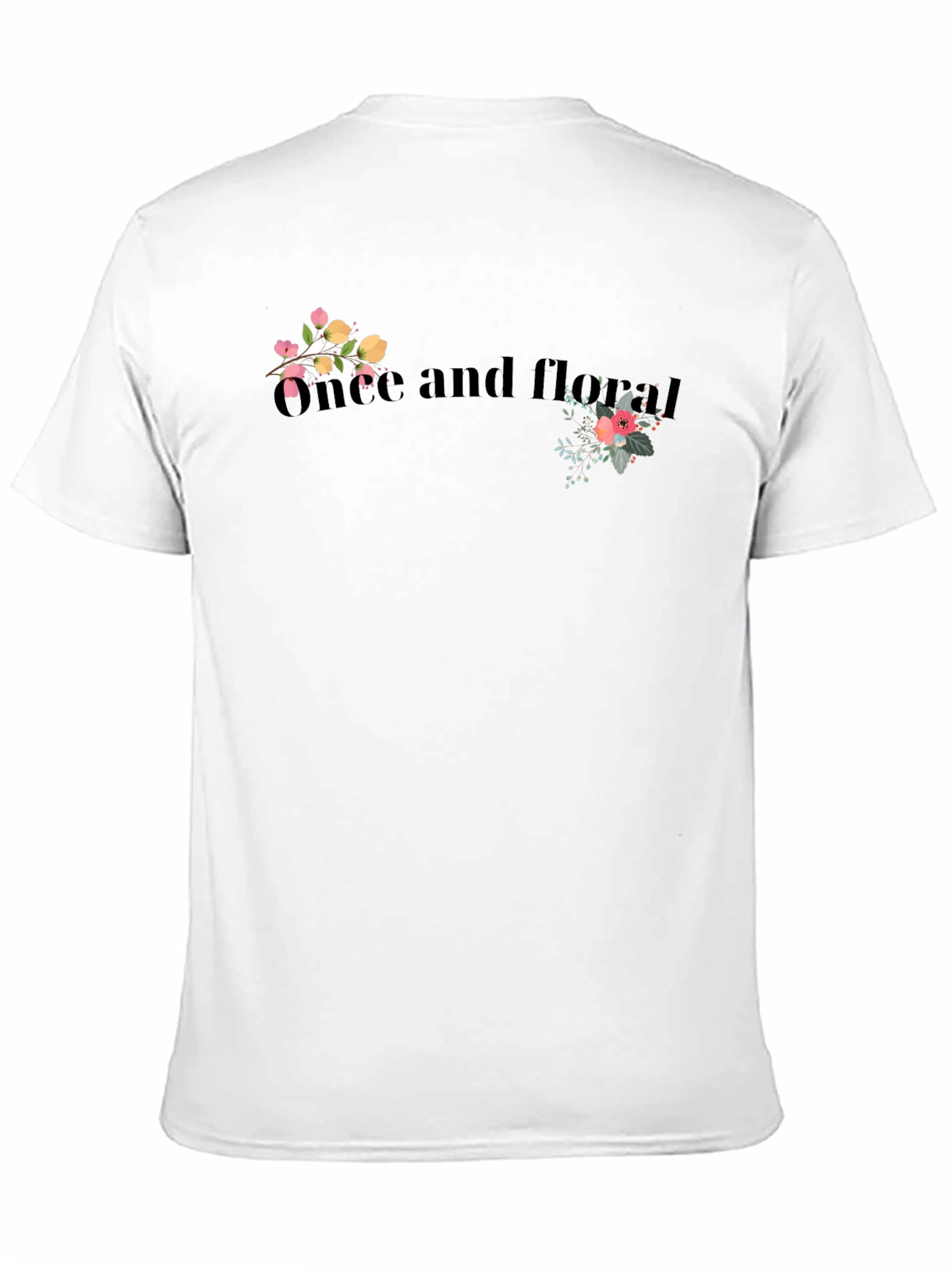 Black Floral Graphic Print T-Shirt view 11