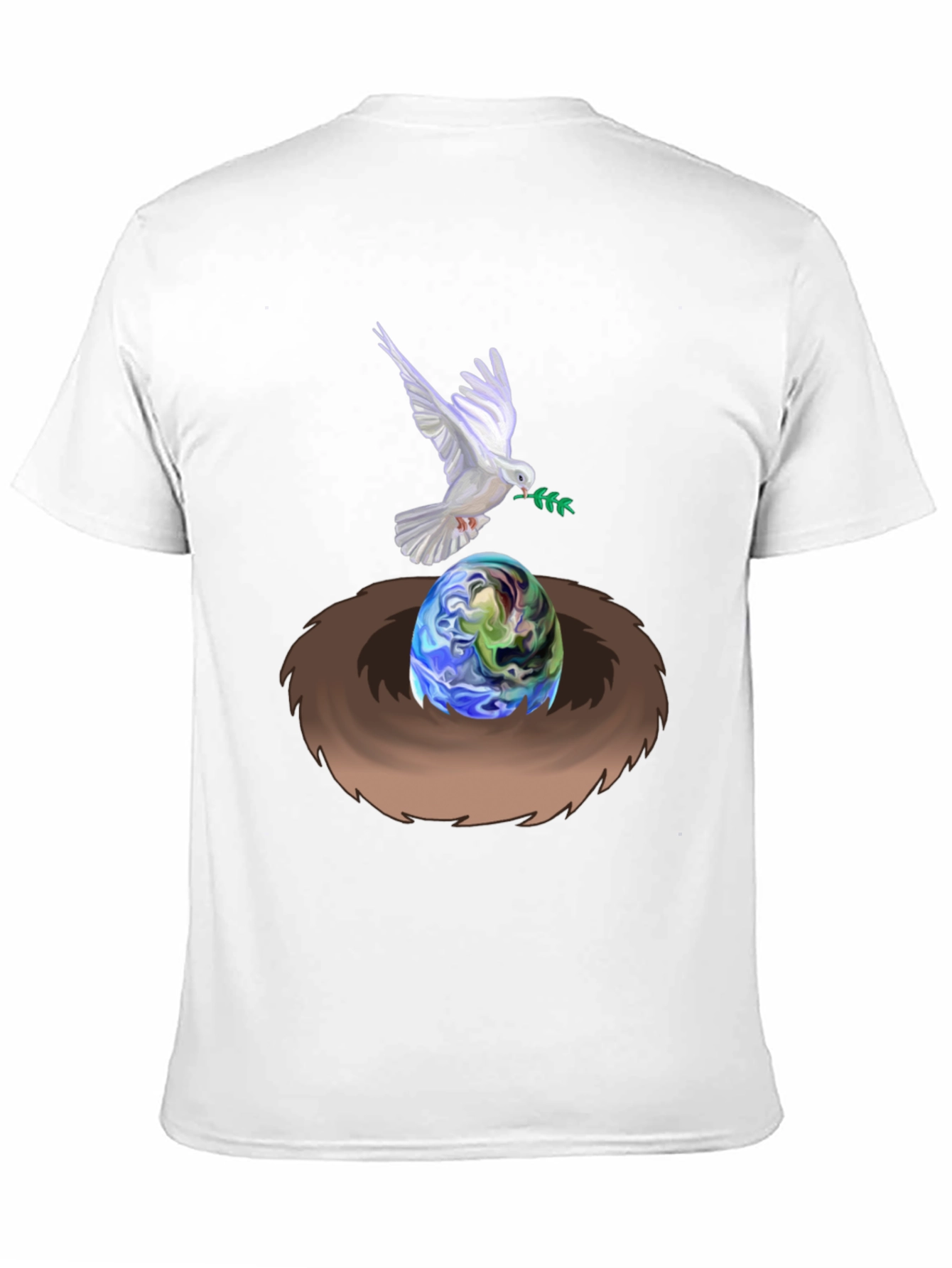 Black Dove Peace Nest Earth Graphic Tee view 11