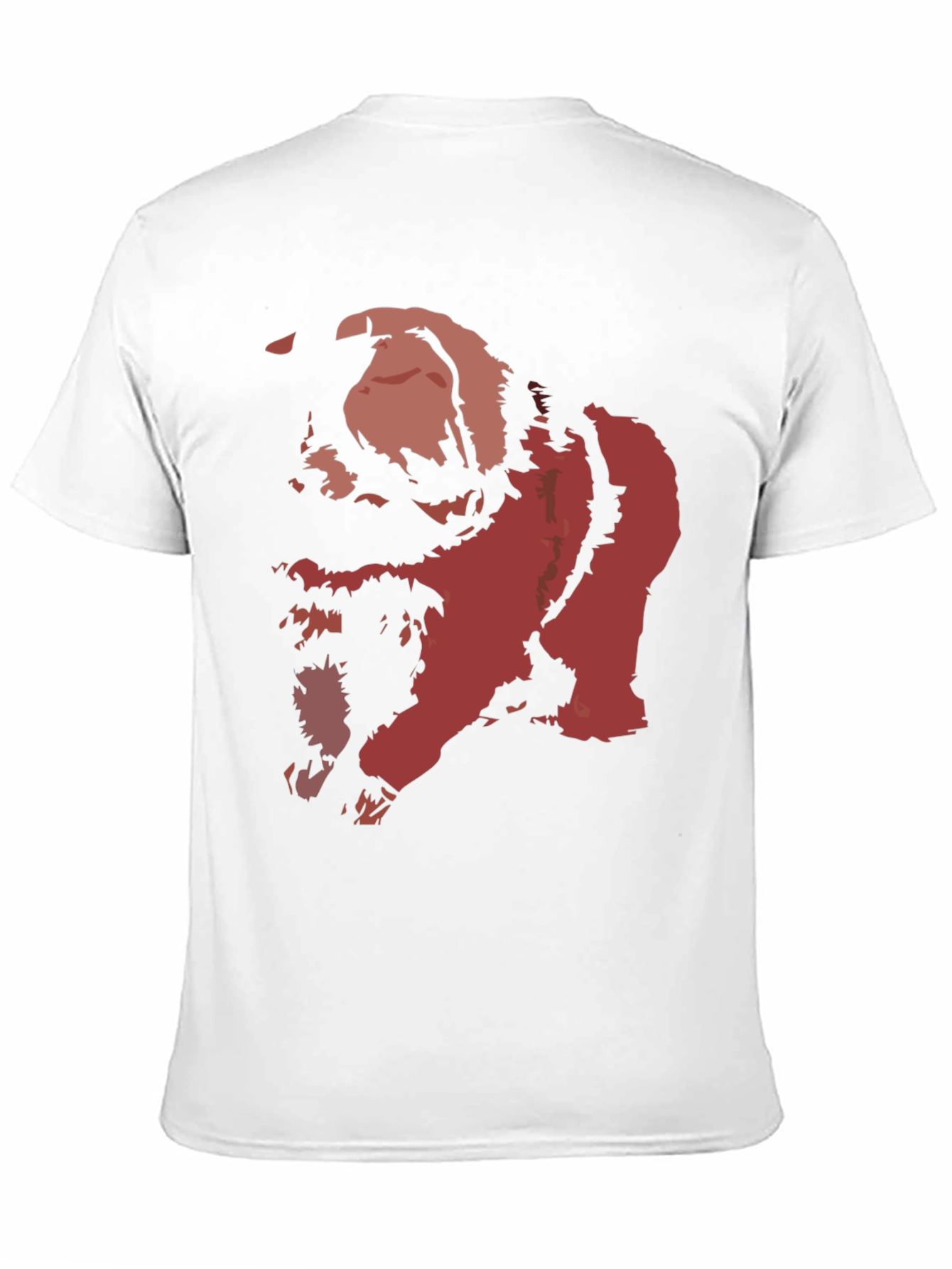 Black Bold Graphic Tee - Distressed Red Print on Black view 11