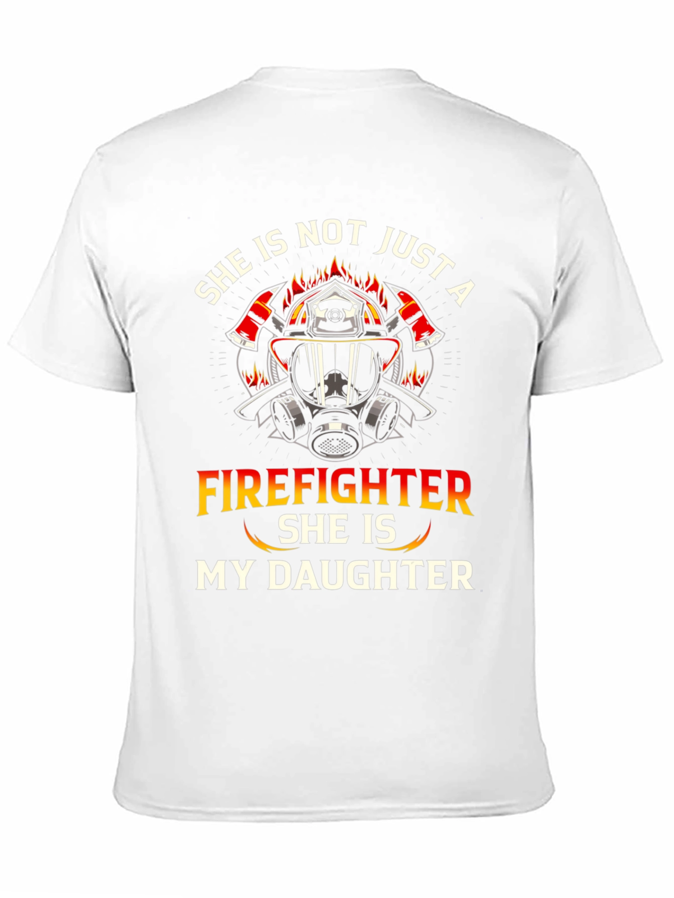 Black Firefighter Daughter T-Shirt - Proud Parent Apparel view 11