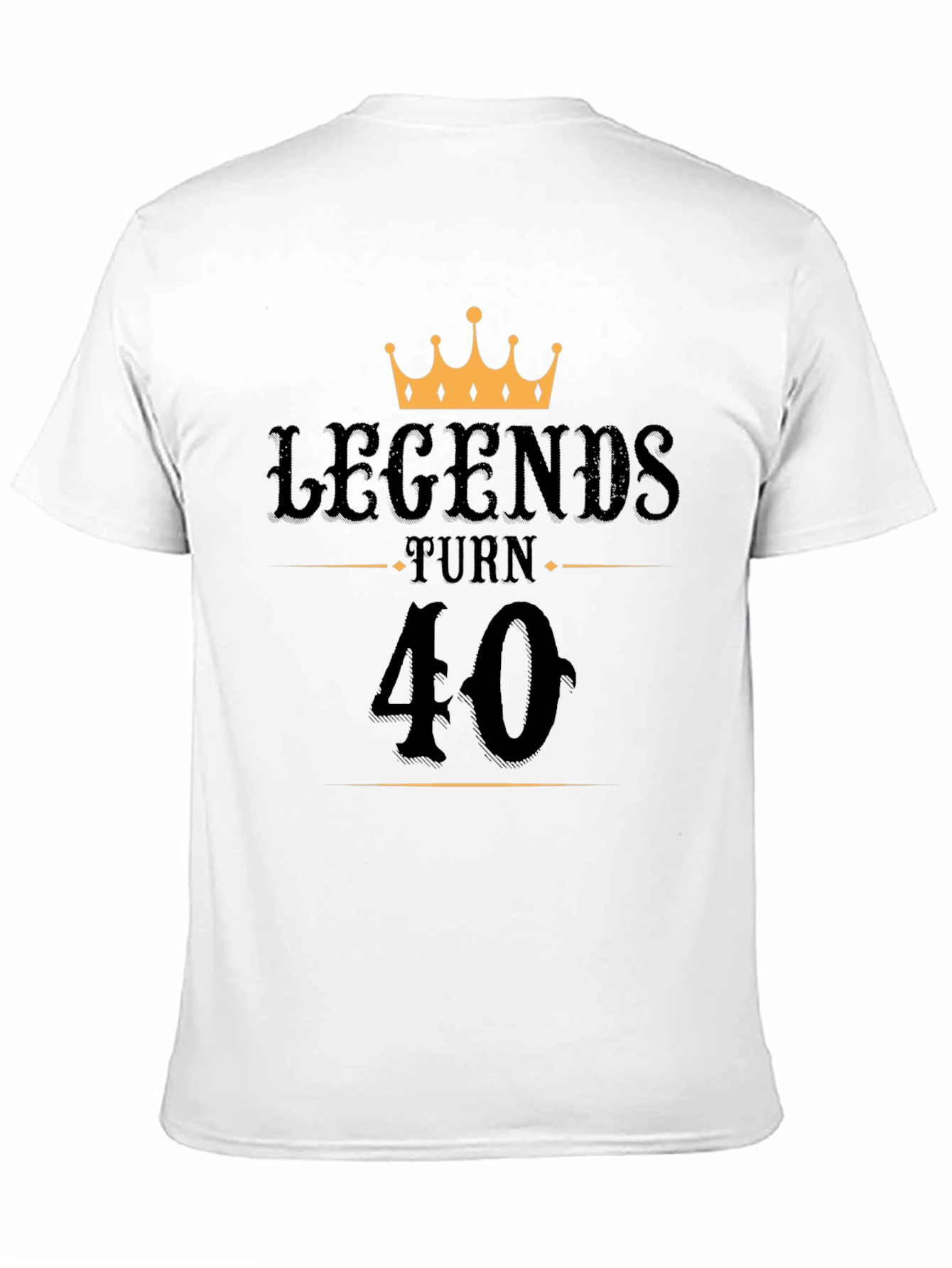 Black Legends Turn 40 Birthday T-Shirt view 11