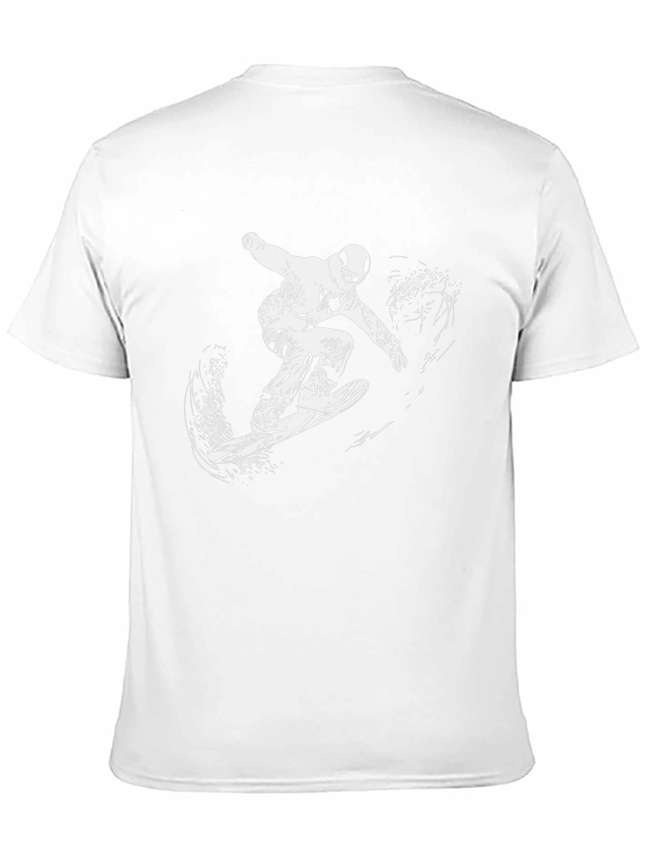Black Black Graphic Tee - Snowboarder Design view 11