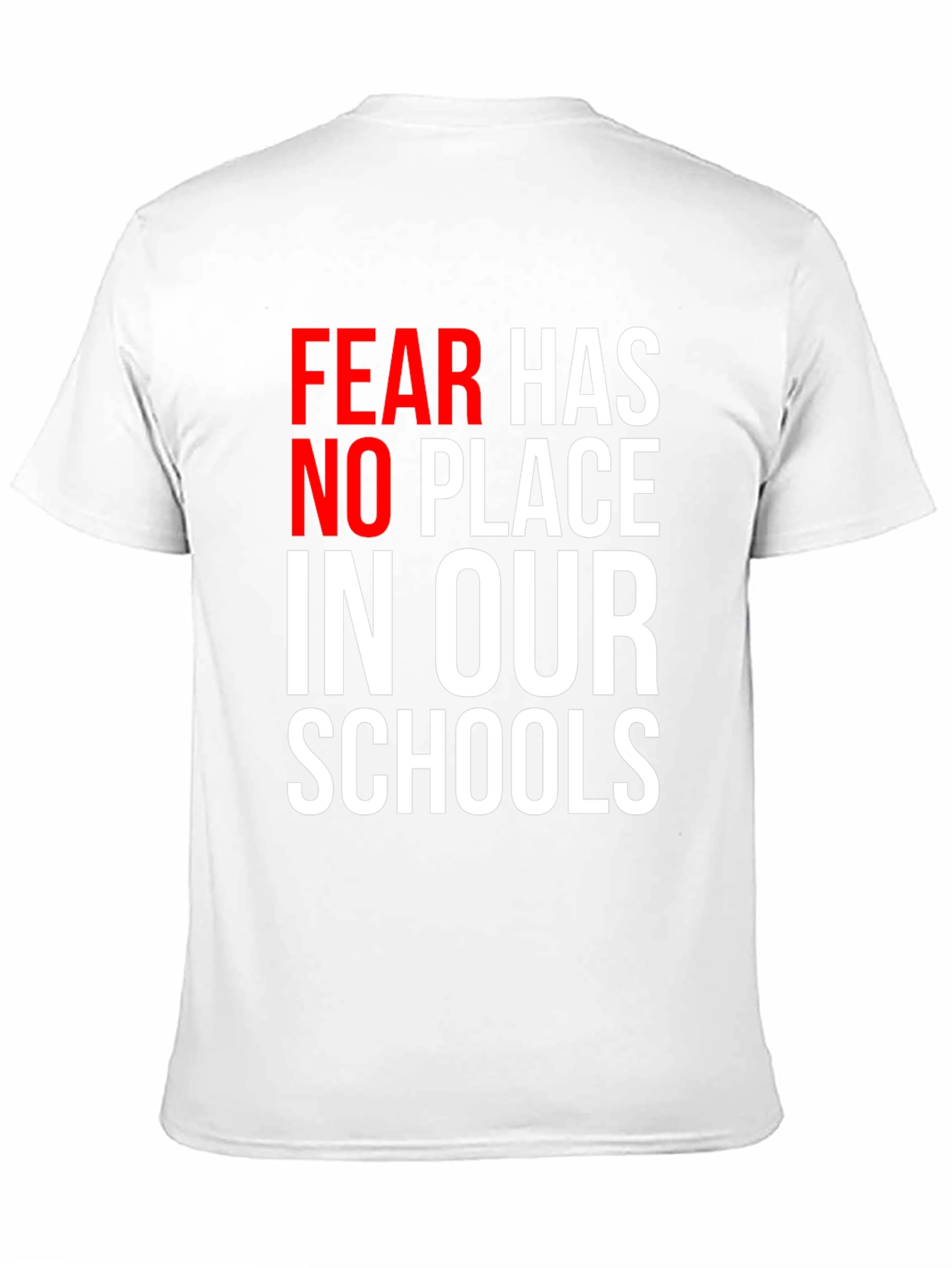 Black Fear Has No Place in Our Schools Graphic Tee view 11